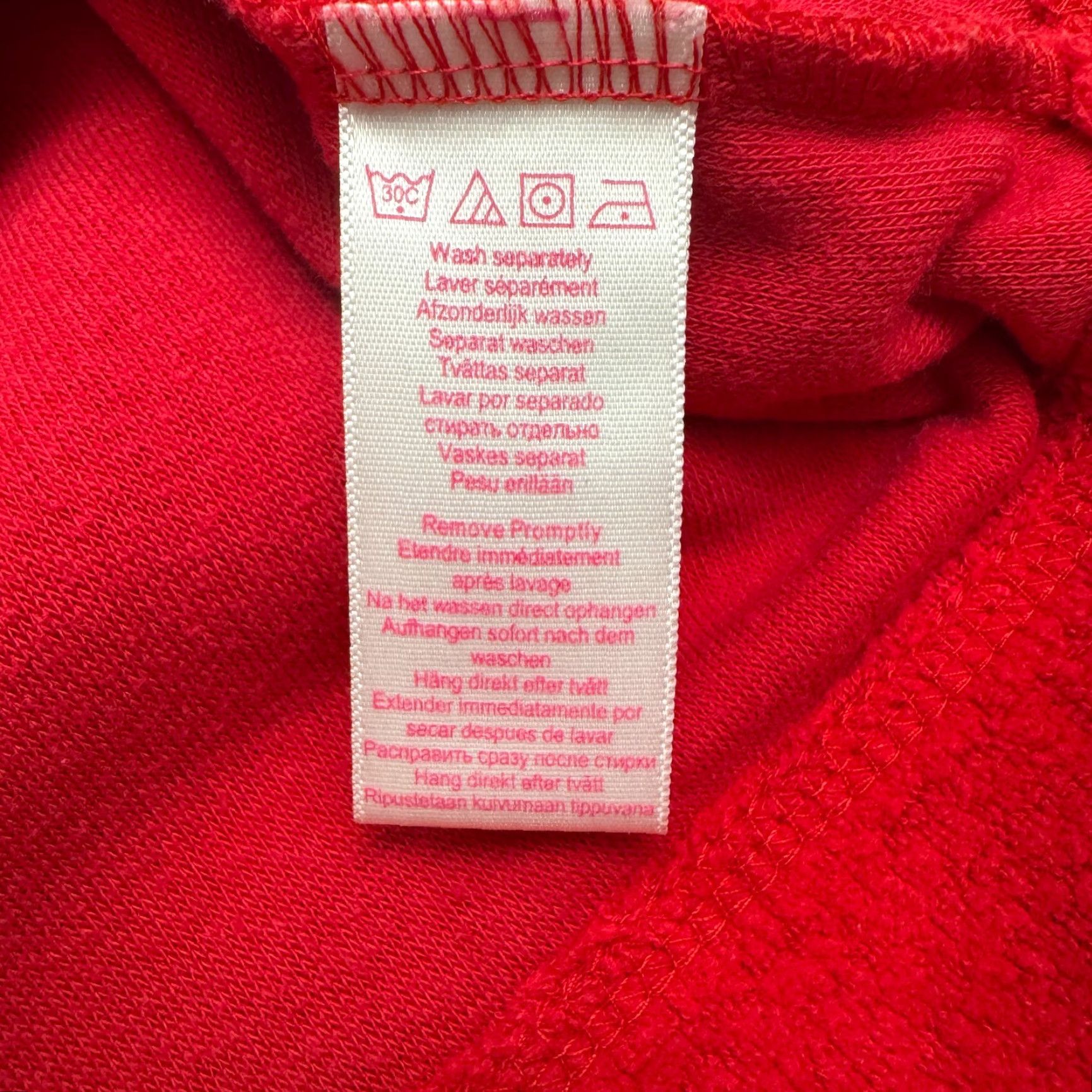 Vintage Woman Within Pullover Sweatshirt Womens M Red Crew Neck Fleece Casual Regular Fit Long Sleeve Solid Cotton Polyester Blended Fabric All Seasons Size M / US 6-8 / IT 42-44 - 6 Thumbnail