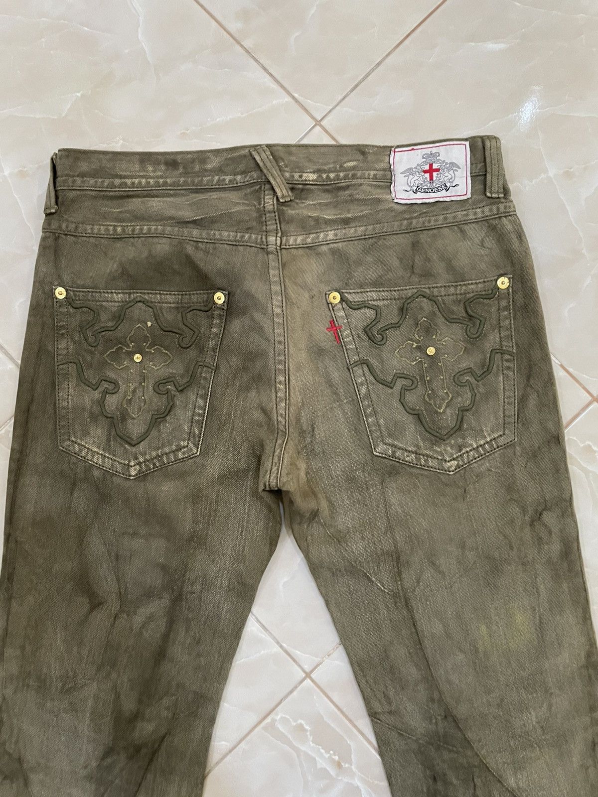 Japanese Brand RARE Genoese Tante Cose Boune A Tutti Faded Jeans Size US 34 / EU 50 - 13 Thumbnail