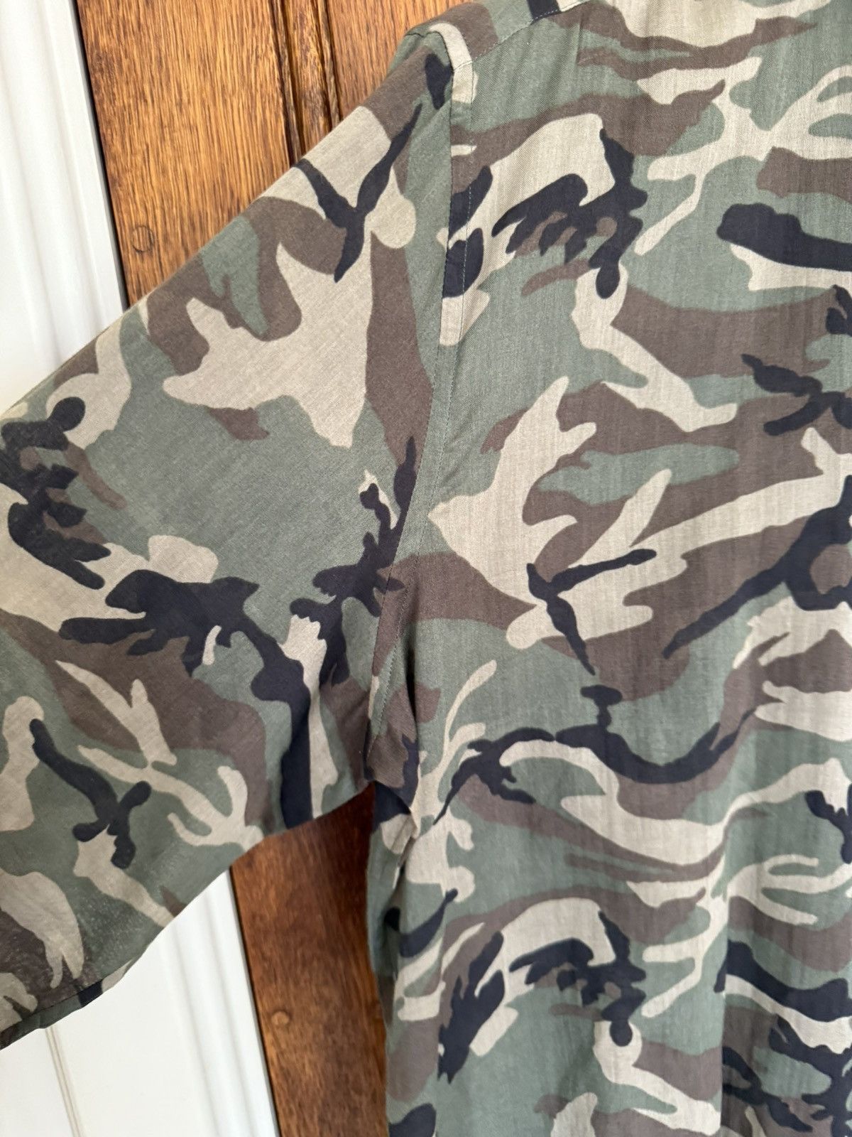 Saint Laurent Paris SS16 Saint Laurent camouflage camo shirt 😍 Hedi Slimane 41 Size US L / EU 52-54 / 3 - 11 Thumbnail