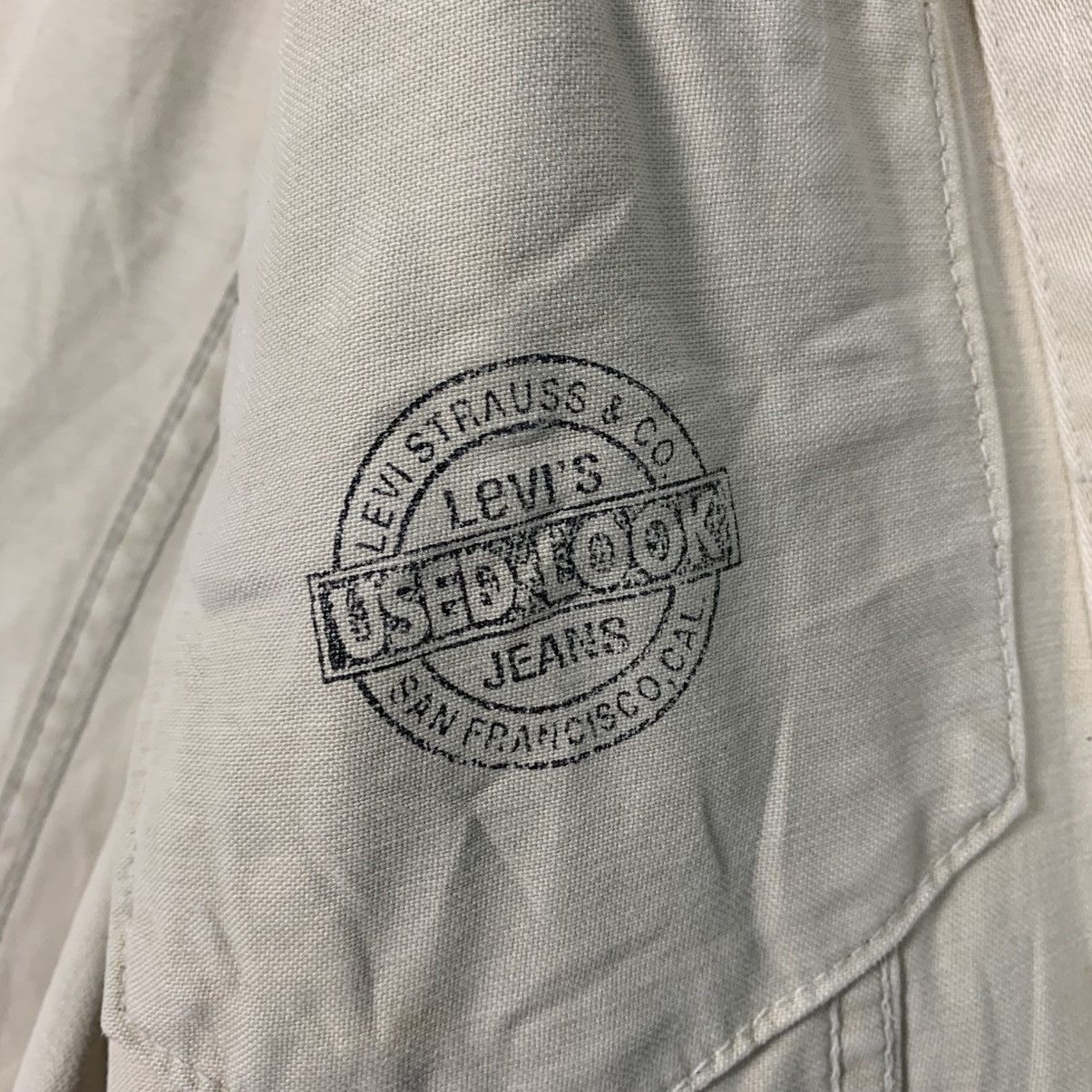 Levi's White Levis Trucker Jacket Size US S / EU 44-46 / 1 - 16 Thumbnail