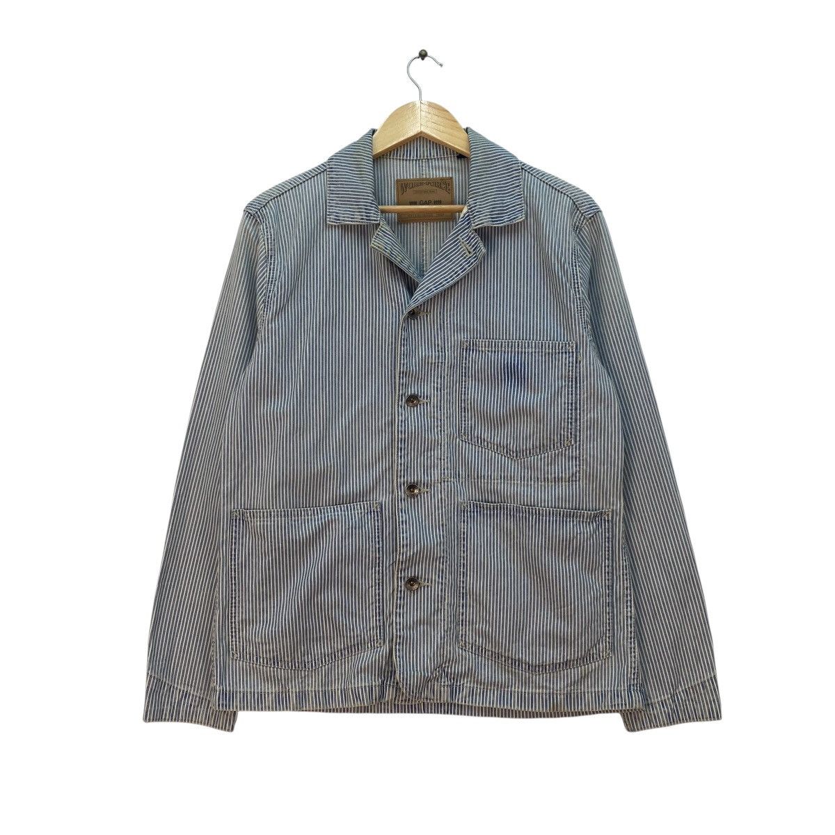 Gap 💥Vintage Gap Workwear Hikory Stripe Jacket Size US M / EU 48-50 / 2 - 1 Thumbnail