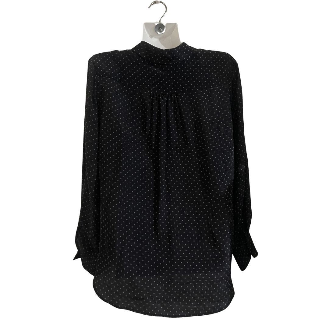Other Royal Project Silk Polka Dot Long Sleeve Button Down Blouse Size L / US 10 / IT 46 - 2 Thumbnail