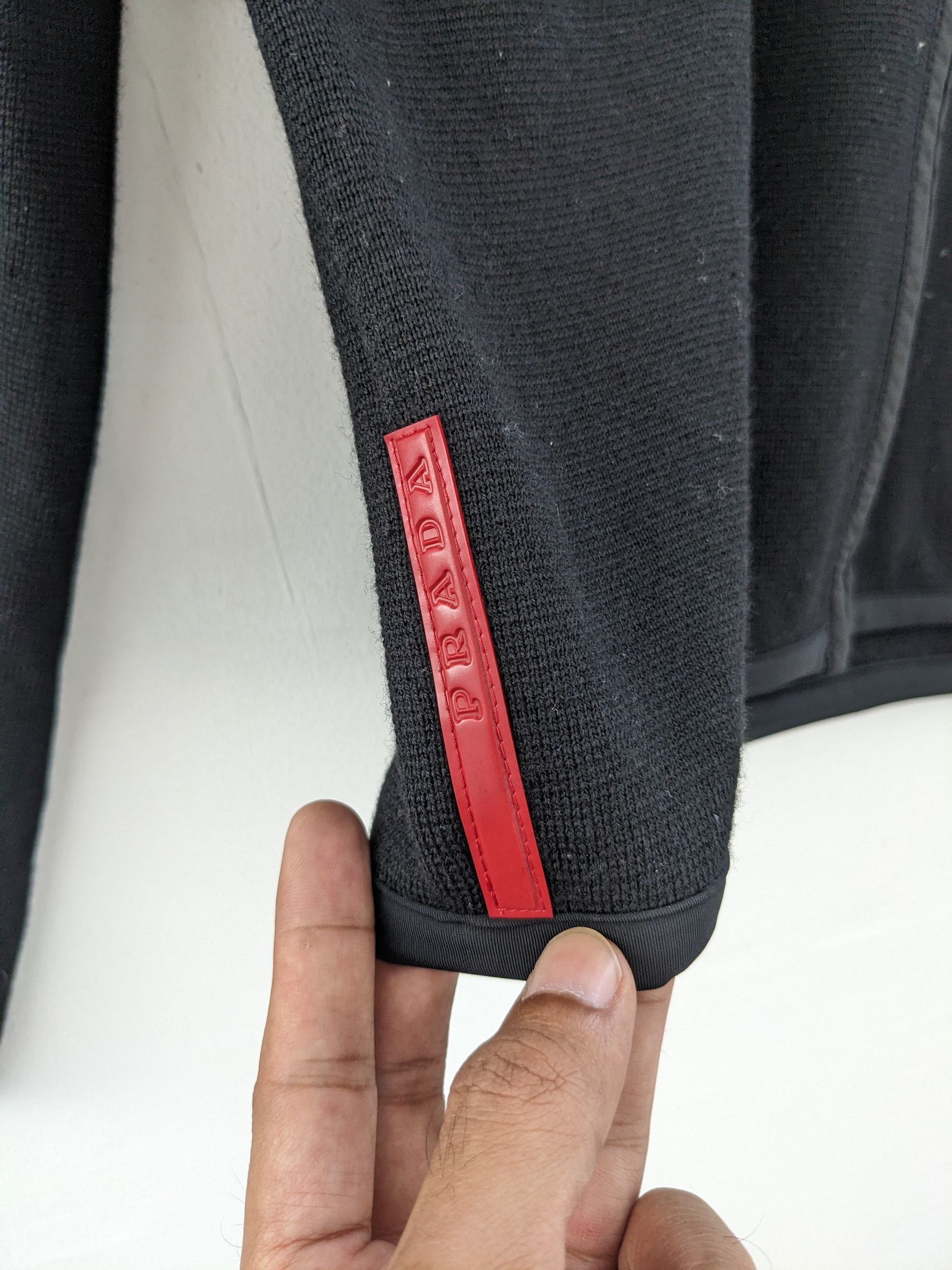 Prada Vintage Prada Hoodie Jacket Black Size M / US 6-8 / IT 42-44 - 6 Thumbnail