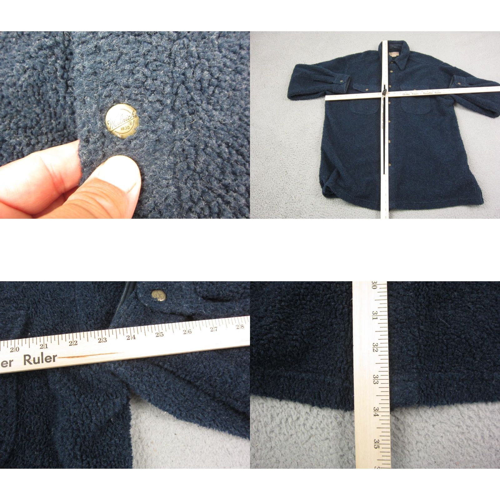 Vintage VINTAGE Woolrich Shirt Mens L Blue Fleece Sherpa Western Made in USA 90s Button-Up Casual Woolrich Shirt Mens L Blue 90s Western Button-Down Collared Size US L / EU 52-54 / 3 - 8 Thumbnail