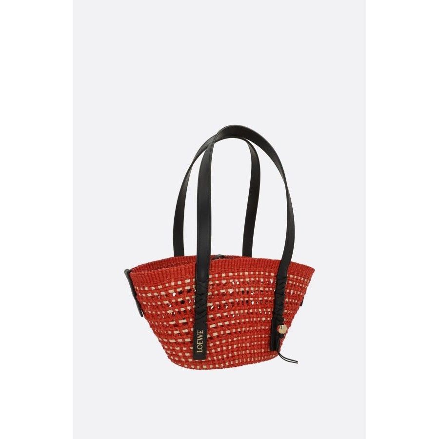 Loewe LOEWE $1500 Red/Natural Braid Small Basket Bag New & Authent Size ONE SIZE - 2 Thumbnail