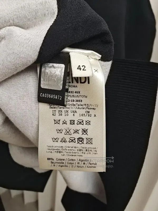 Fendi Fendi Black Cropped Logo Sweatshirt for Women . Size M / US 6-8 / IT 42-44 - 4 Thumbnail