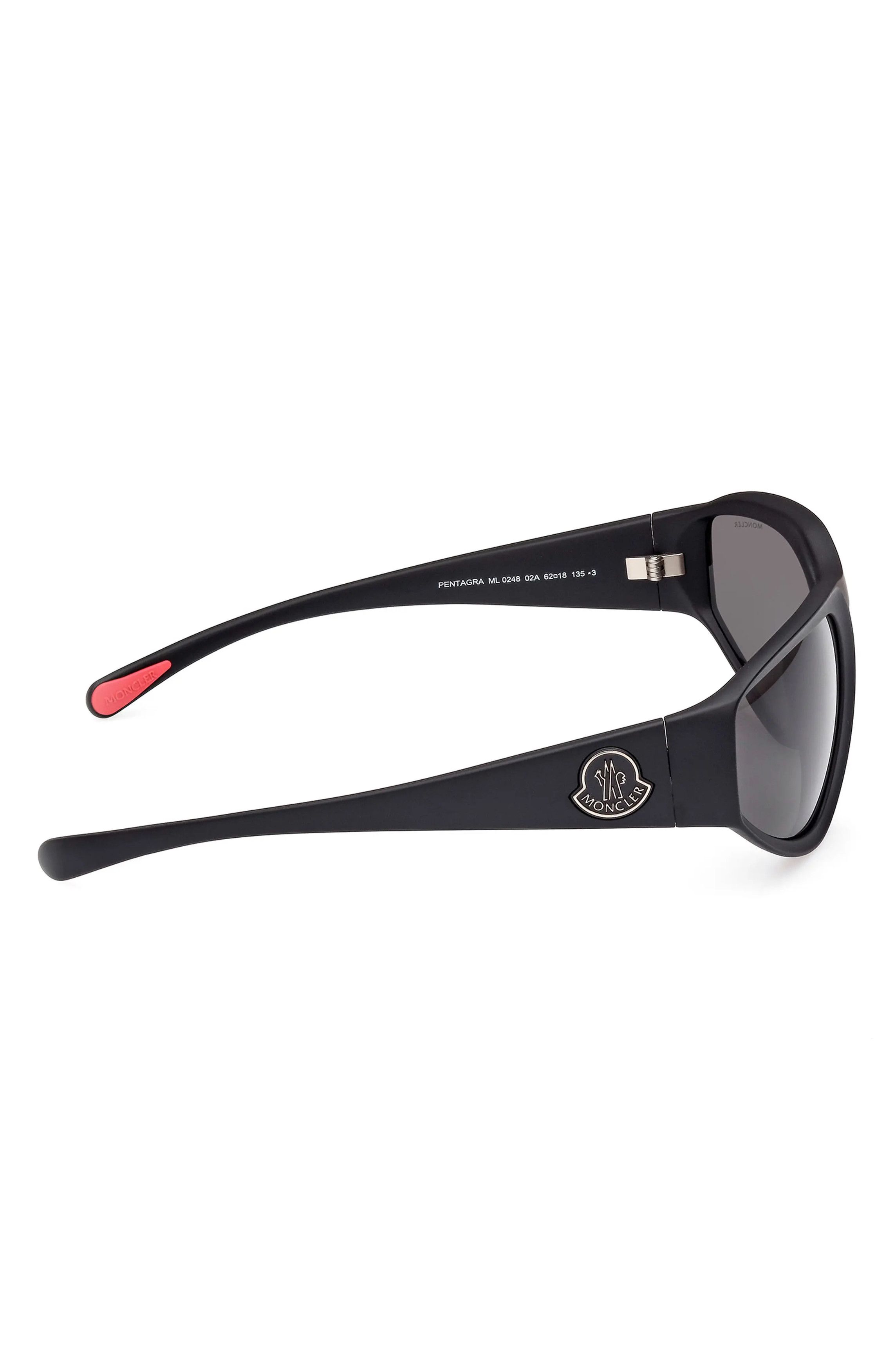 Moncler o1y0225 Size : OS / 62 mm Sunglasses in Black/Grey Size ONE SIZE - 6 Thumbnail