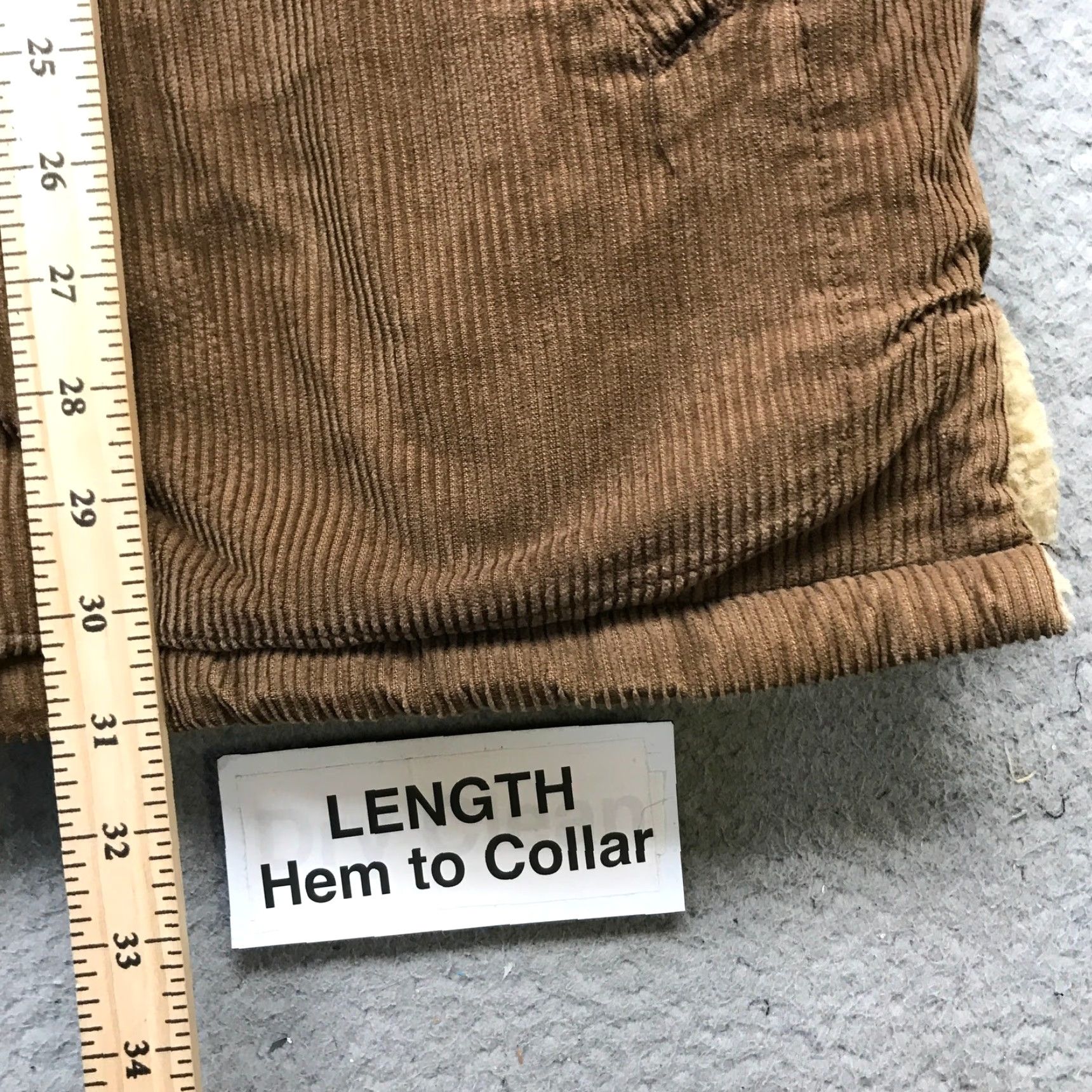 Vintage VINTAGE J Crew Sherman? No—J Crew Sherpa Lined Corduroy Jacket Mens Large Brown Zip Pockets Collared Jacket Size US L / EU 52-54 / 3 - 7 Thumbnail