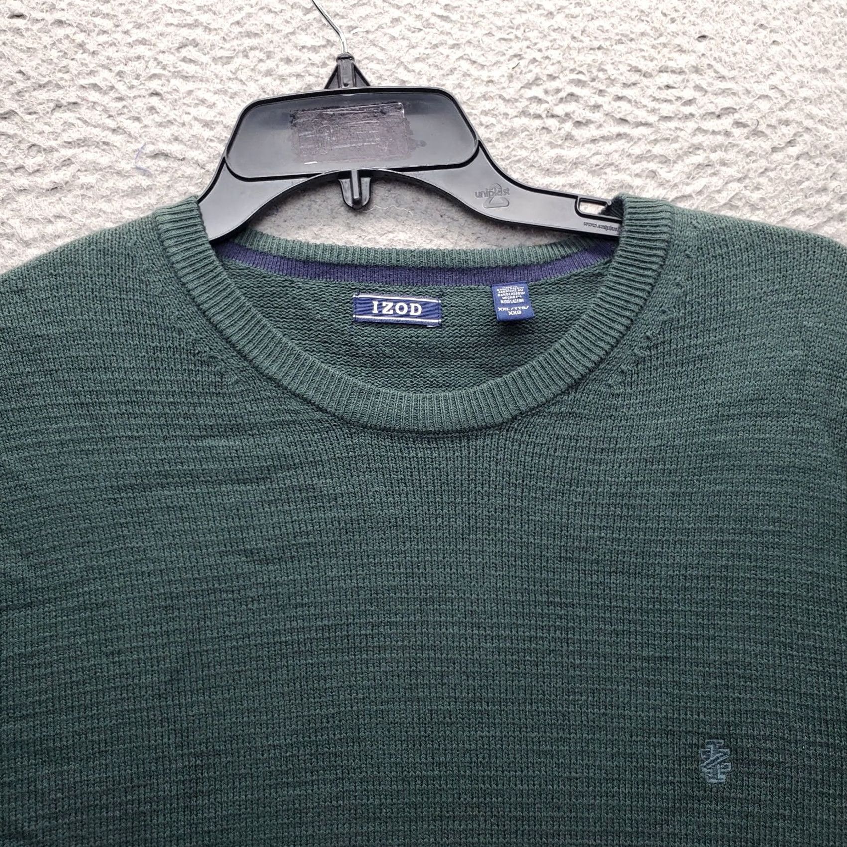 Izod IZOD Mens XXL Green Knitted Embroidered Logo Sweater Crew Neck Pullover Winter Autumn Casual Shirt Size US XXL / EU 58 / 5 - 8 Thumbnail