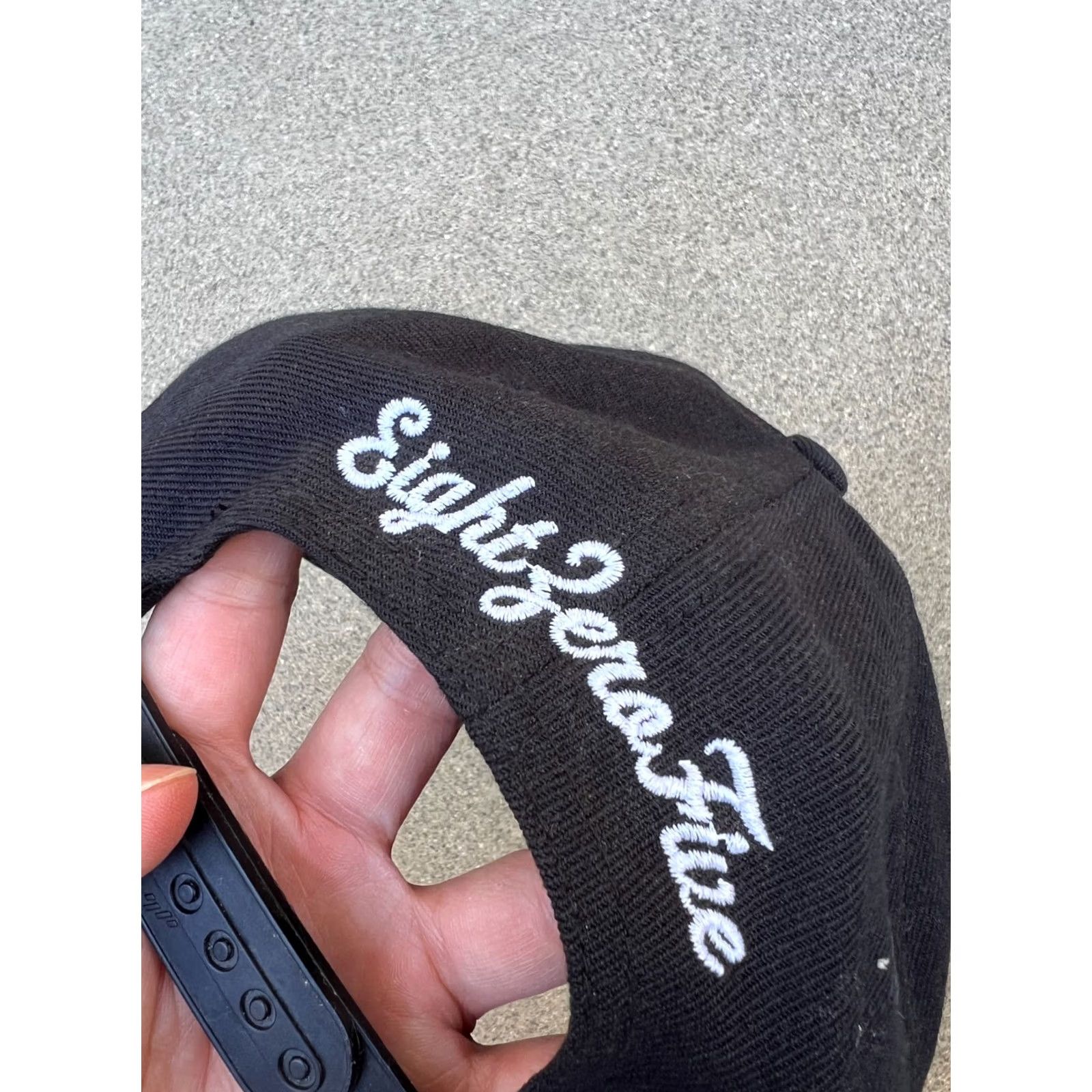 Vintage YUPOONG 805 Area Code Snapback Hat Men's One Size Wool Blend Cap Santa Barbara Black Wool Blend Snapback Hat Mens One Size Santa Barbara Size ONE SIZE - 3 Thumbnail
