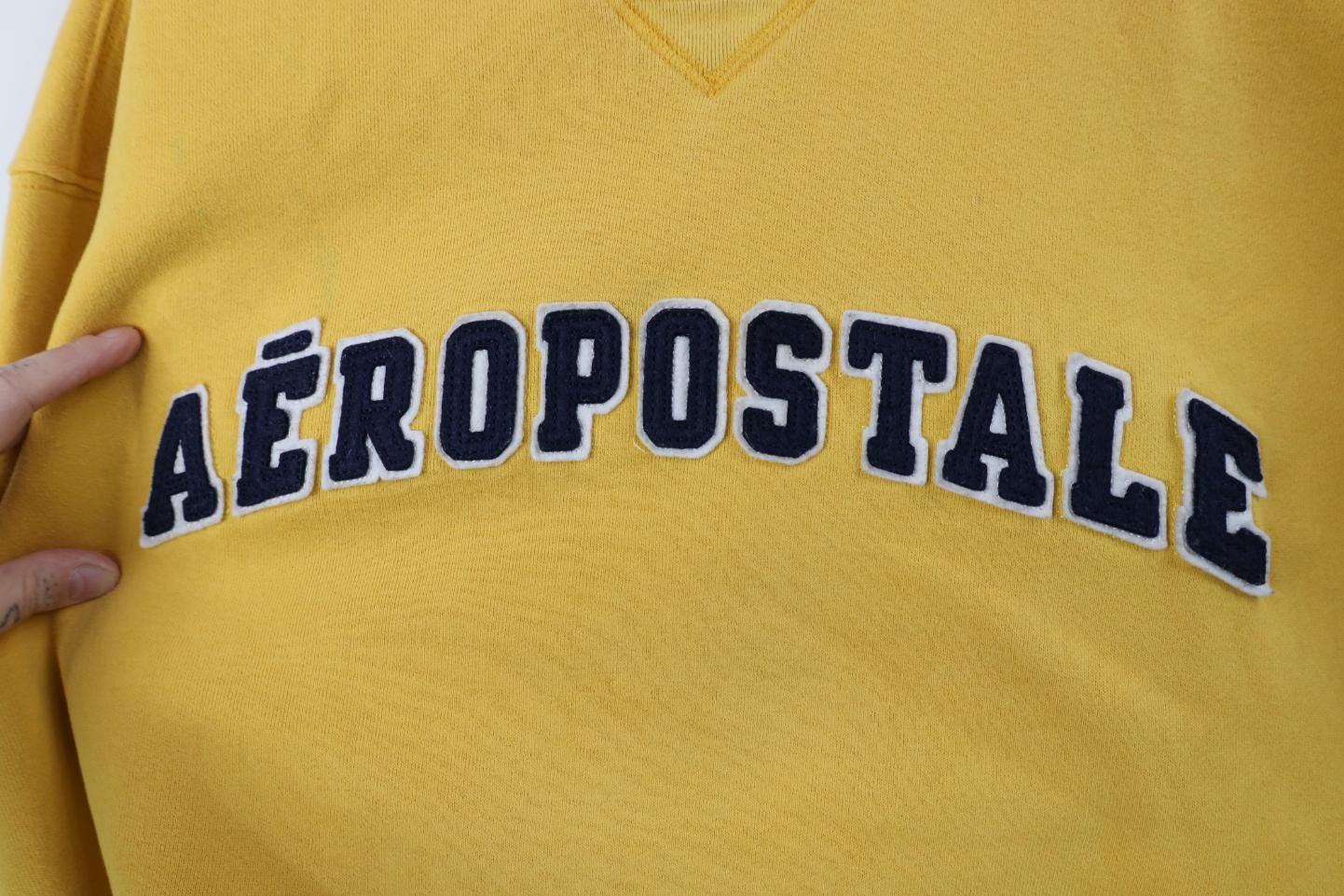 Aeropostale Vintage 90s Y2K Aeropostale Boxy Fit Crewneck Sweatshirt Size L / US 10 / IT 46 - 5 Thumbnail