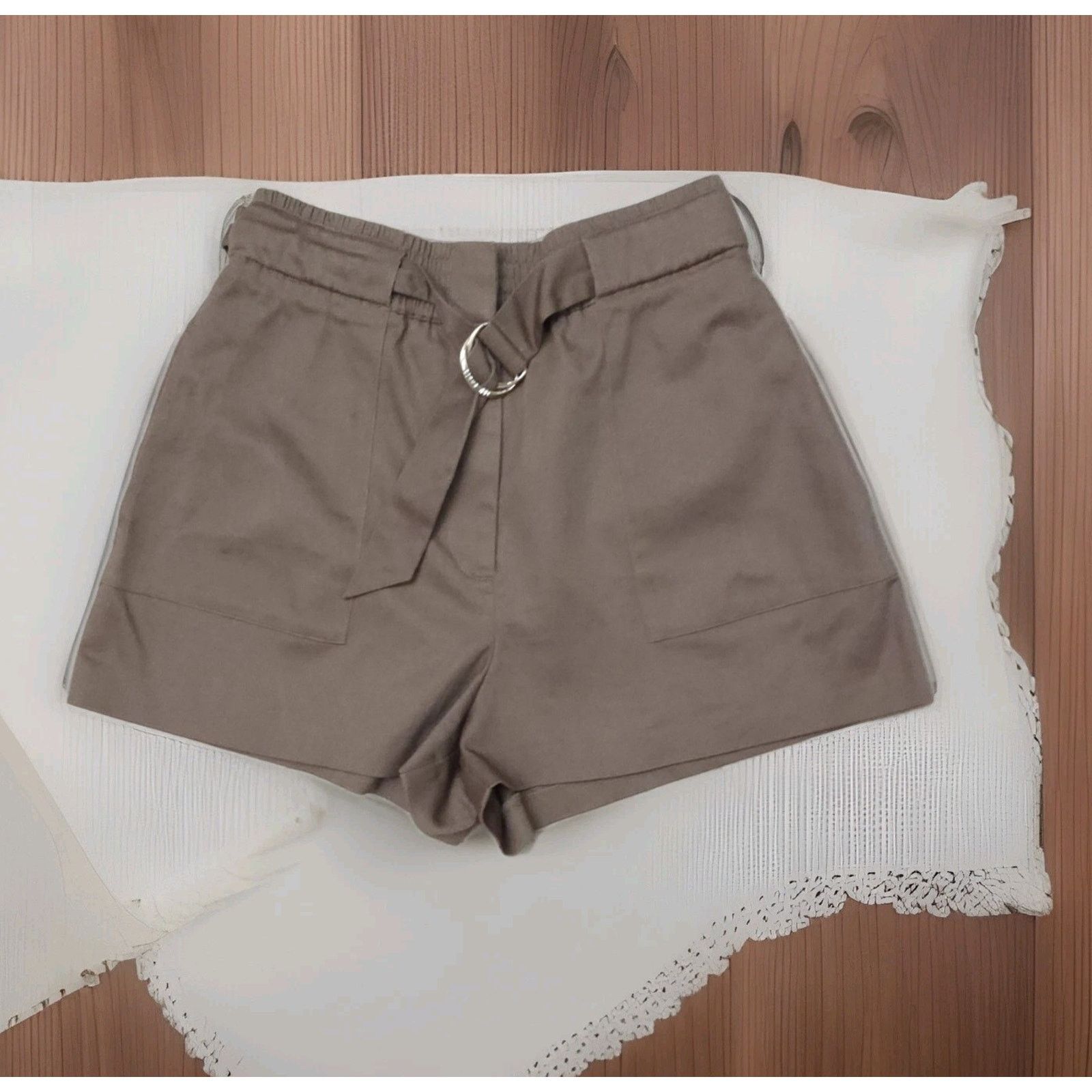 Ted Baker TED BAKER D Ring High Waisted Brown Short $225 Size 1 Size 25" / US 0 / IT 36 - 2 Thumbnail
