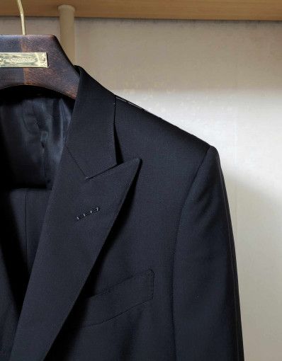 Tom Ford o1sm1stk0824 O'Connor Black Solid Two Piece Suit in Black Size US M / EU 48-50 / 2 - 2 Thumbnail