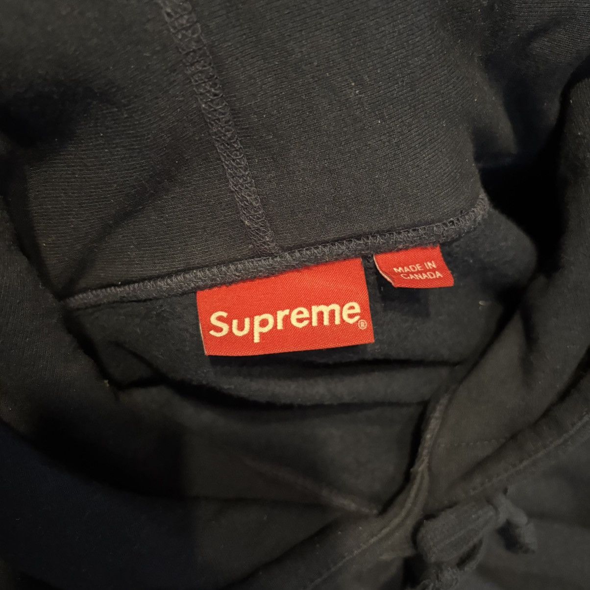 Supreme Supreme Box Logo Hoodie Navy Red XL FW16 2016 HOODED SWEAT Size US XL / EU 56 / 4 - 4 Thumbnail