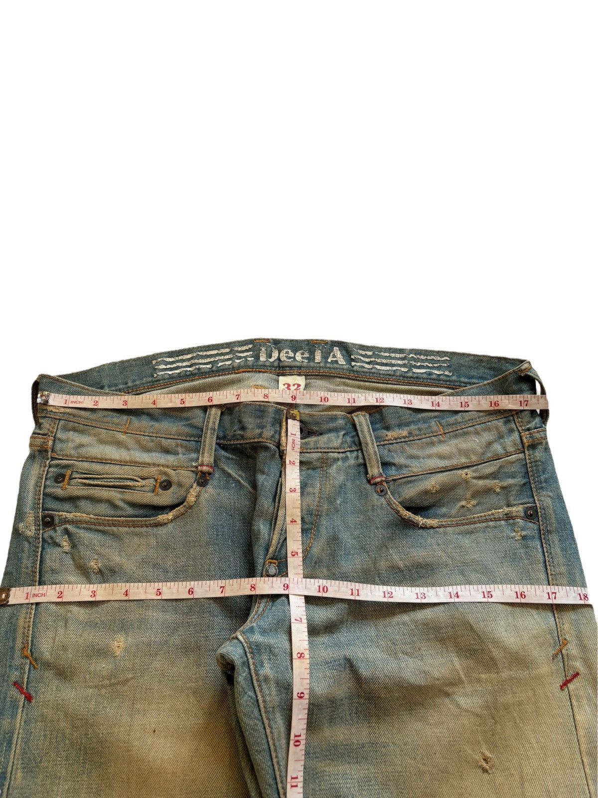 Japanese Brand Vintage Japanese Brand Selvedge Rusty Mud Wash Ripped Jeans Size US 35 - 13 Thumbnail