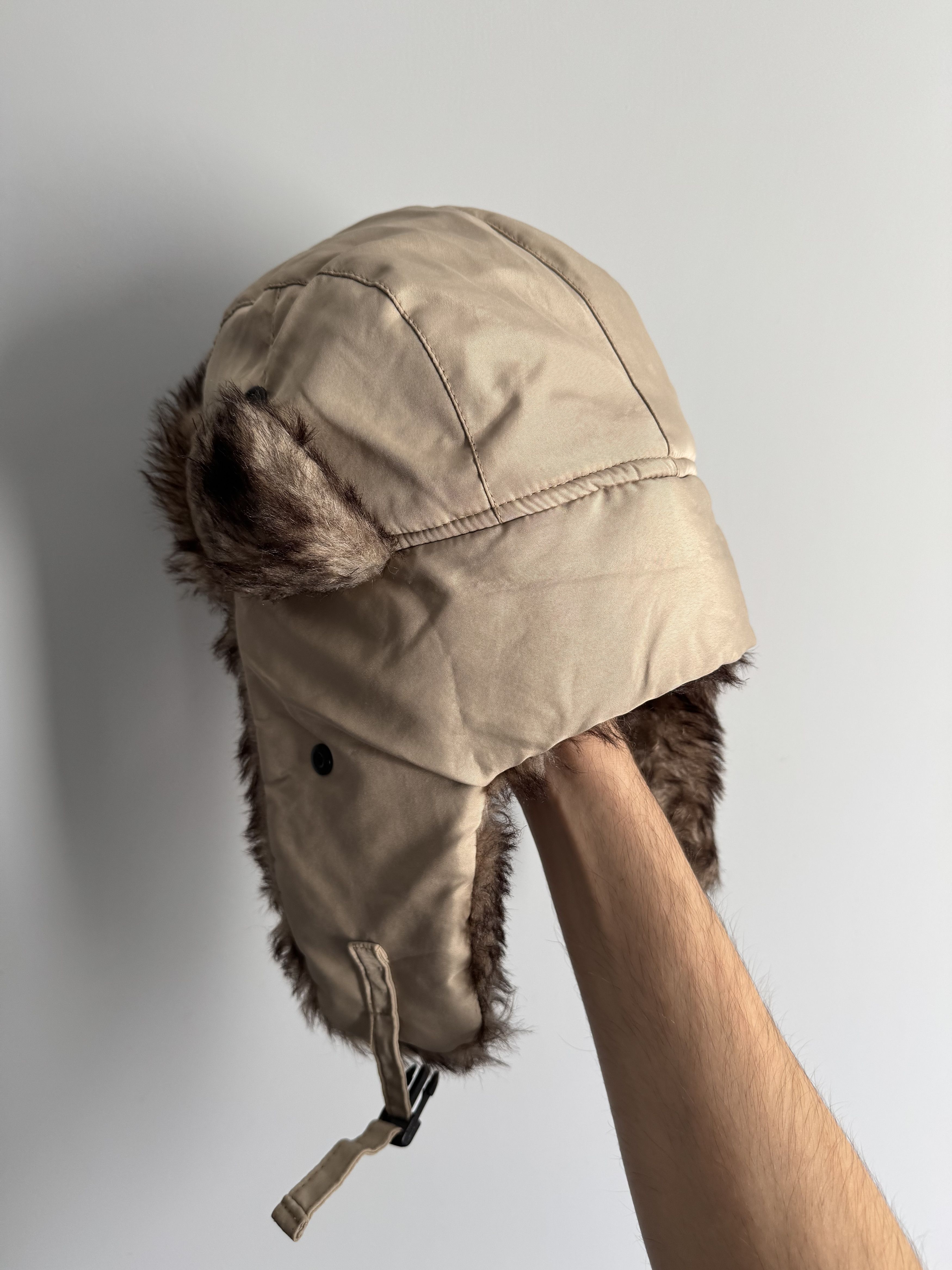 Japanese Brand Vintage Nylon Ushanka Fuzzy Warm Trapper Fur Hat Size ONE SIZE - 7 Thumbnail