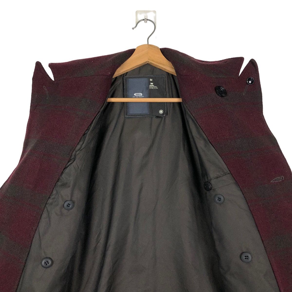 Hysteric Glamour 🔥Wool Biker Jacket Double Collar G Raw Japan Tartan Design Size US M / EU 48-50 / 2 - 14 Thumbnail