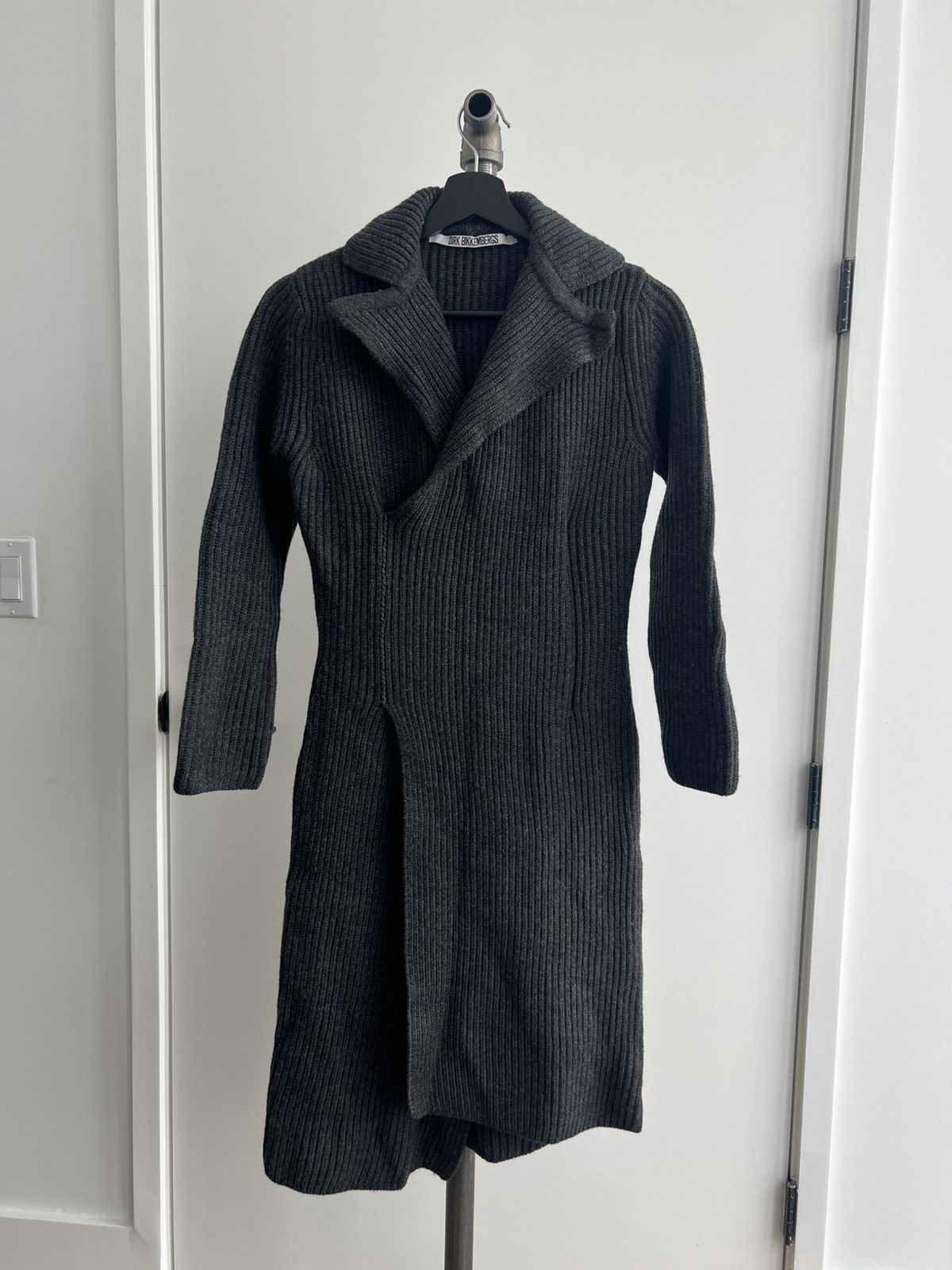 Vintage Gray Knit Coat Dress