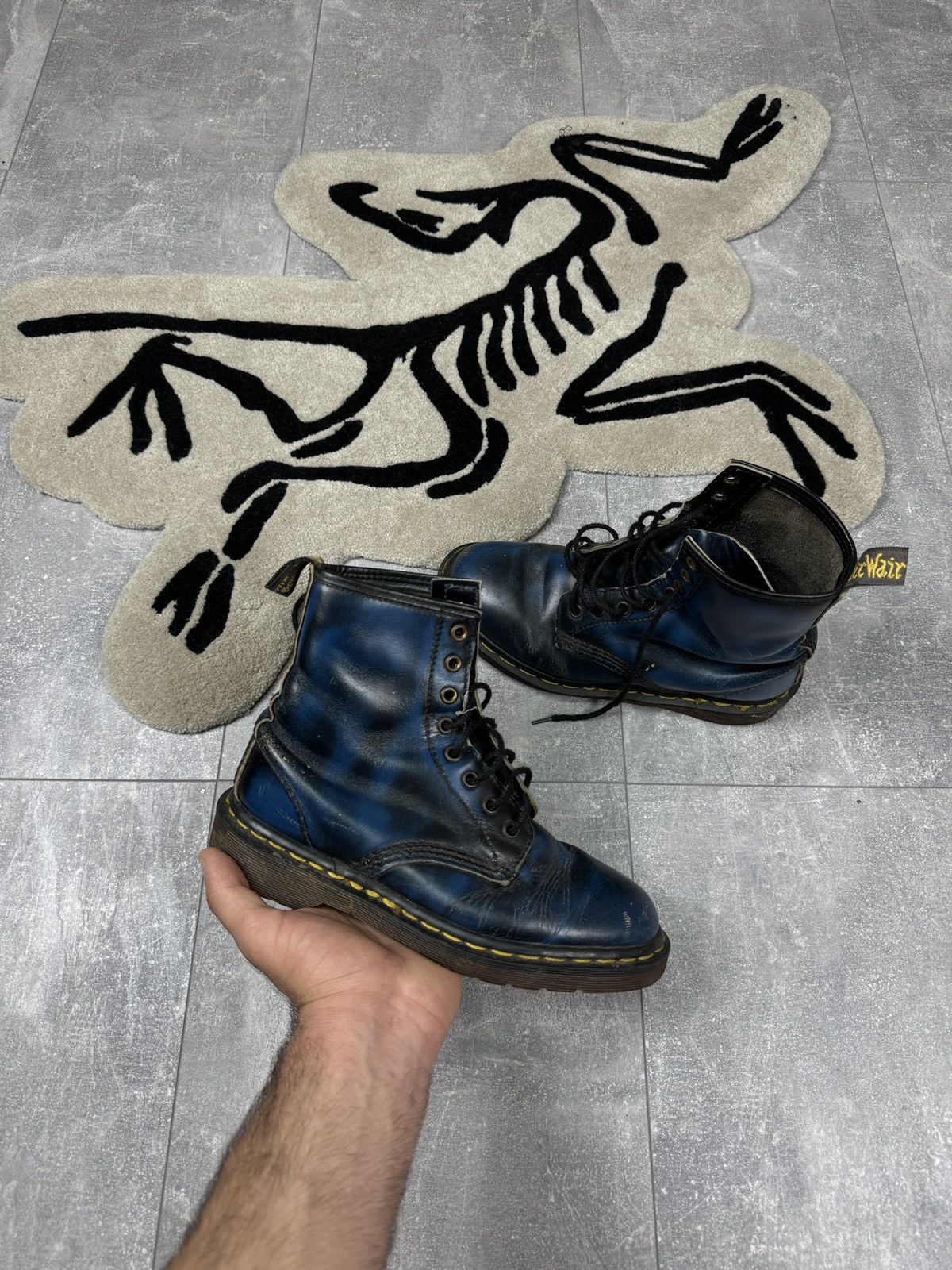 Dr. Martens × Vintage Women’s Vintage Dr.Martens sneakers hi top leather England Size US 7 / IT 37 - 1 Thumbnail