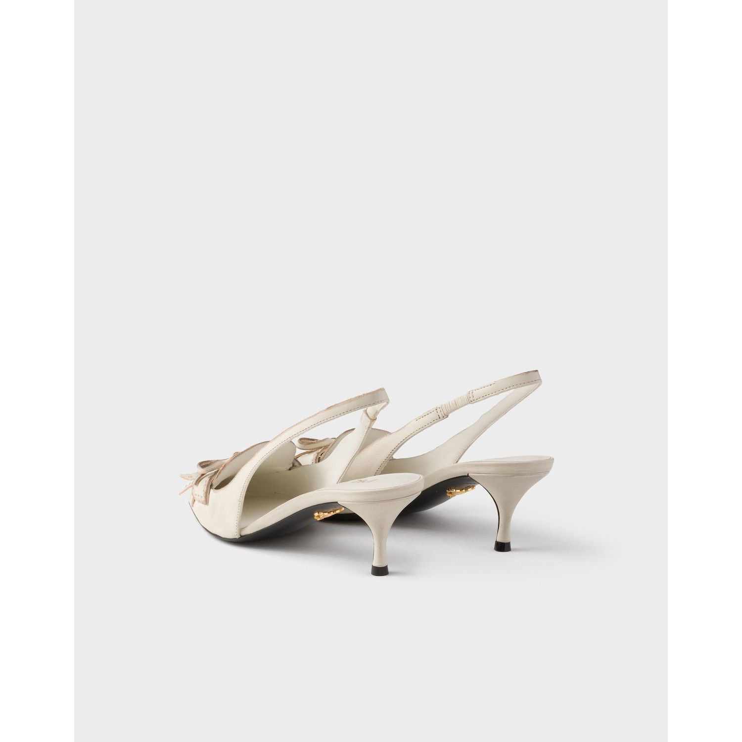 Prada PRADA $1690 Chalk White Slingback Pumps New & Authentic (Wom Size US 10 / IT 40 - 5 Thumbnail