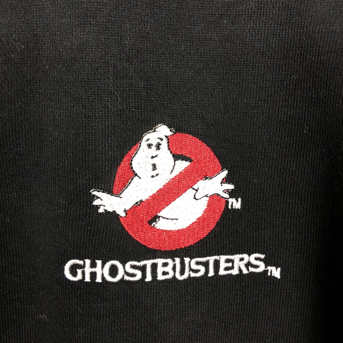 Japanese Brand Rich Black Half Zipper Collar Sweatshirt Scary Ghostbusters Size US M / EU 48-50 / 2 - 15 Thumbnail