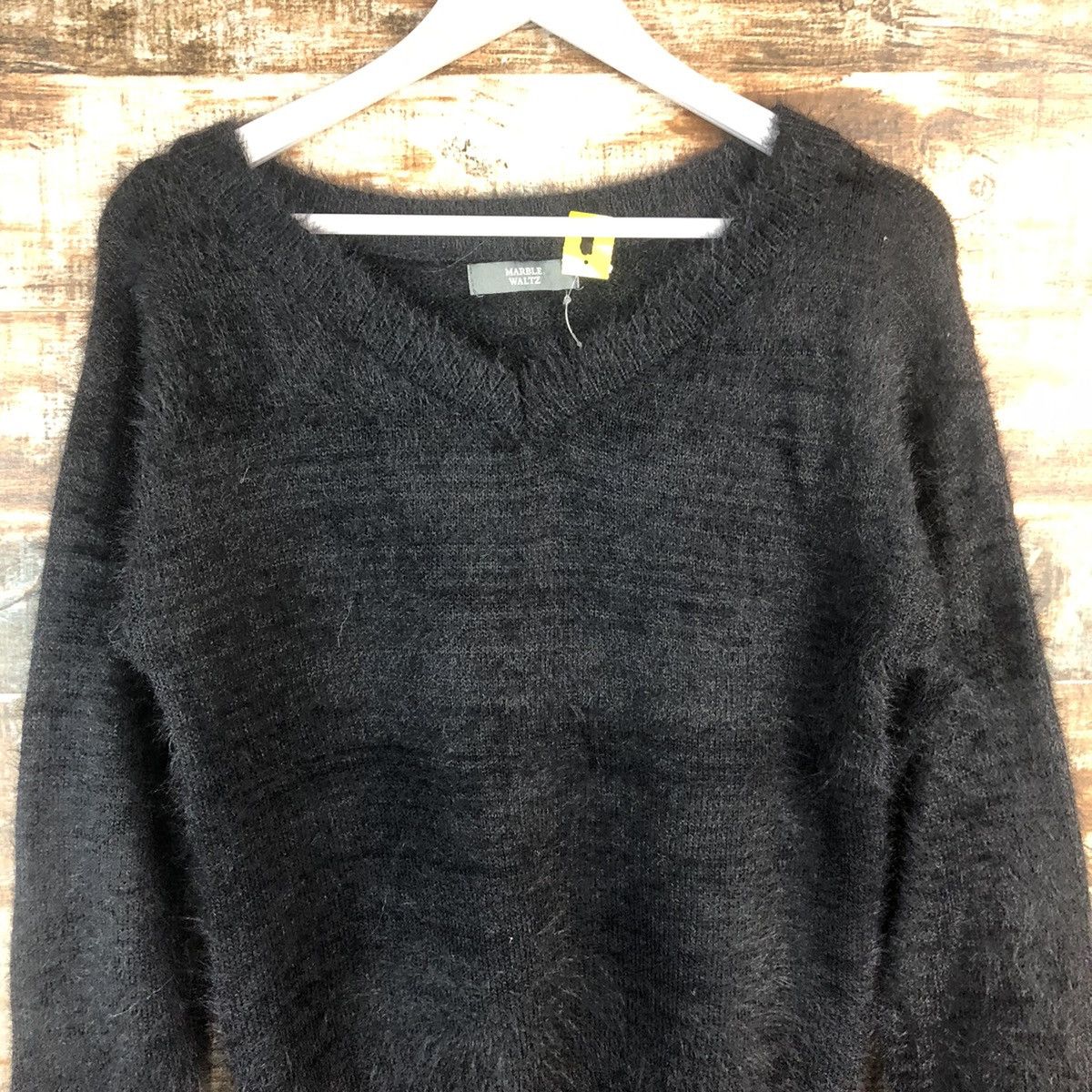 Homespun Knitwear DL Marble Waltz Black fur shaggy mohair Knitwear #C023 Size US M / EU 48-50 / 2 - 5 Thumbnail