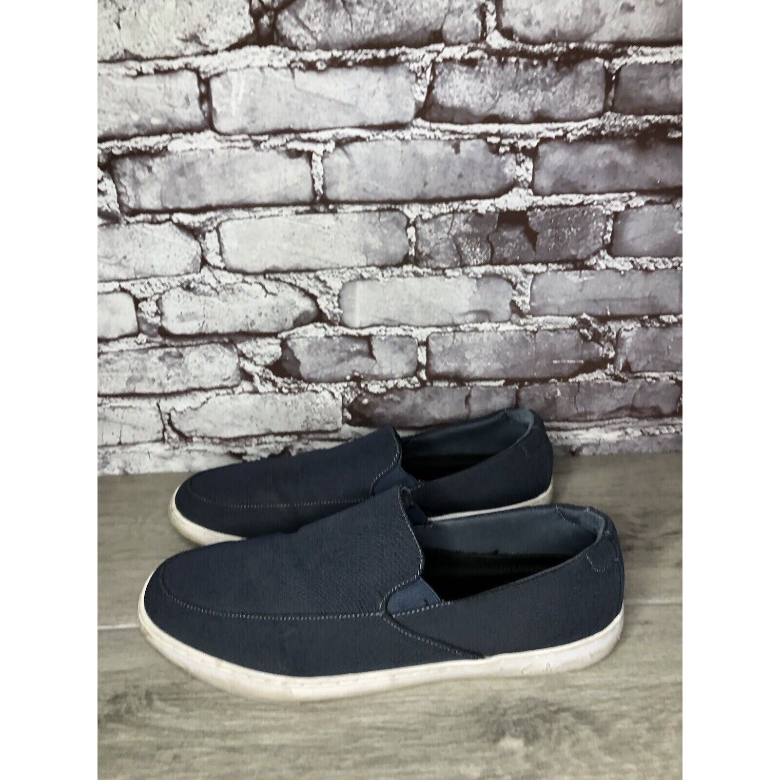 Other Cuater Tracer Navy Blue Canvas Fabric Slip On Casual Shoes M Size US 13 / EU 46 - 16 Thumbnail
