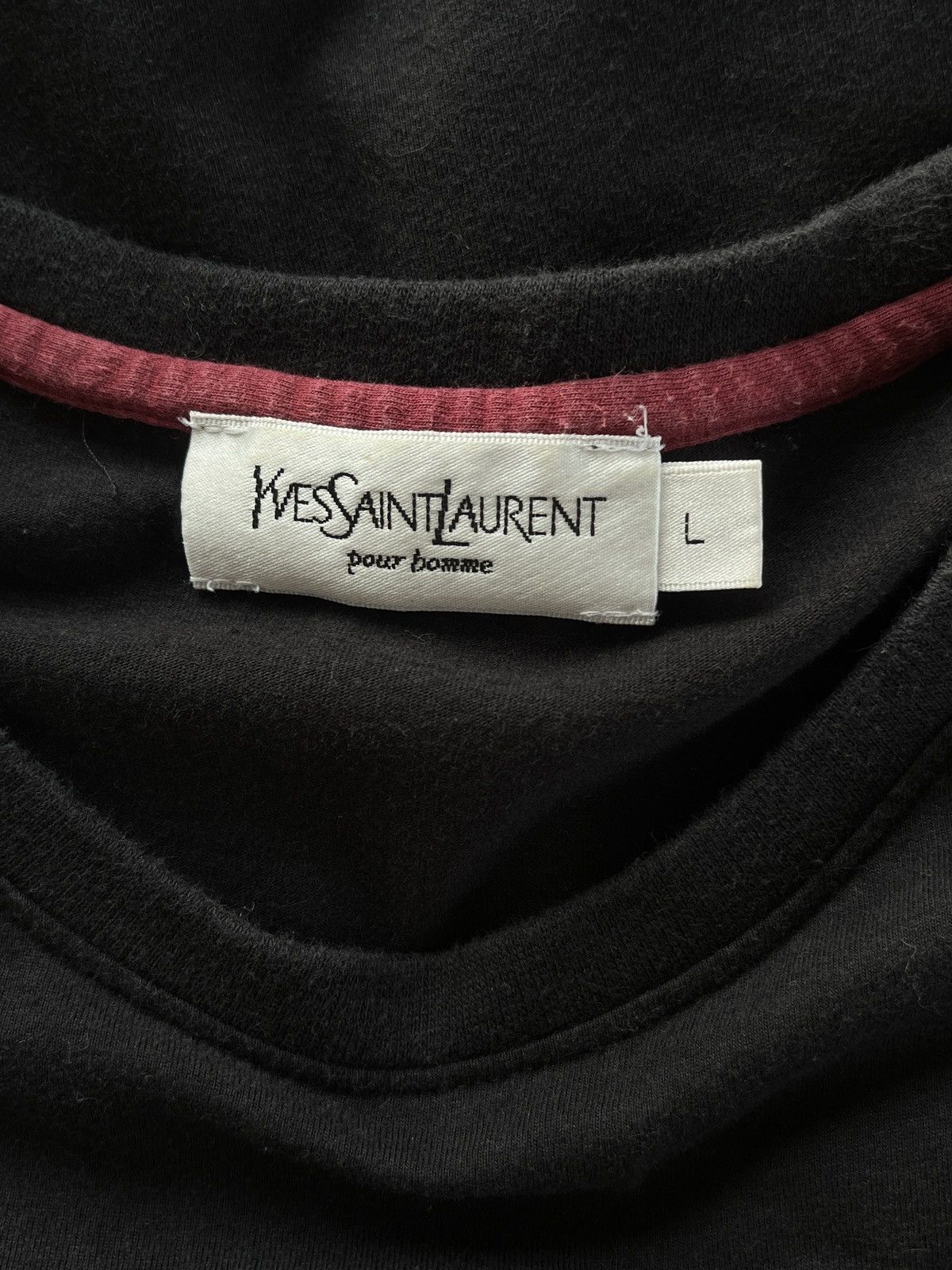 Yves Saint Laurent Vintage Yves Saint Laurent Black T-Shirt YSL Paris France Size US M / EU 48-50 / 2 - 11 Thumbnail