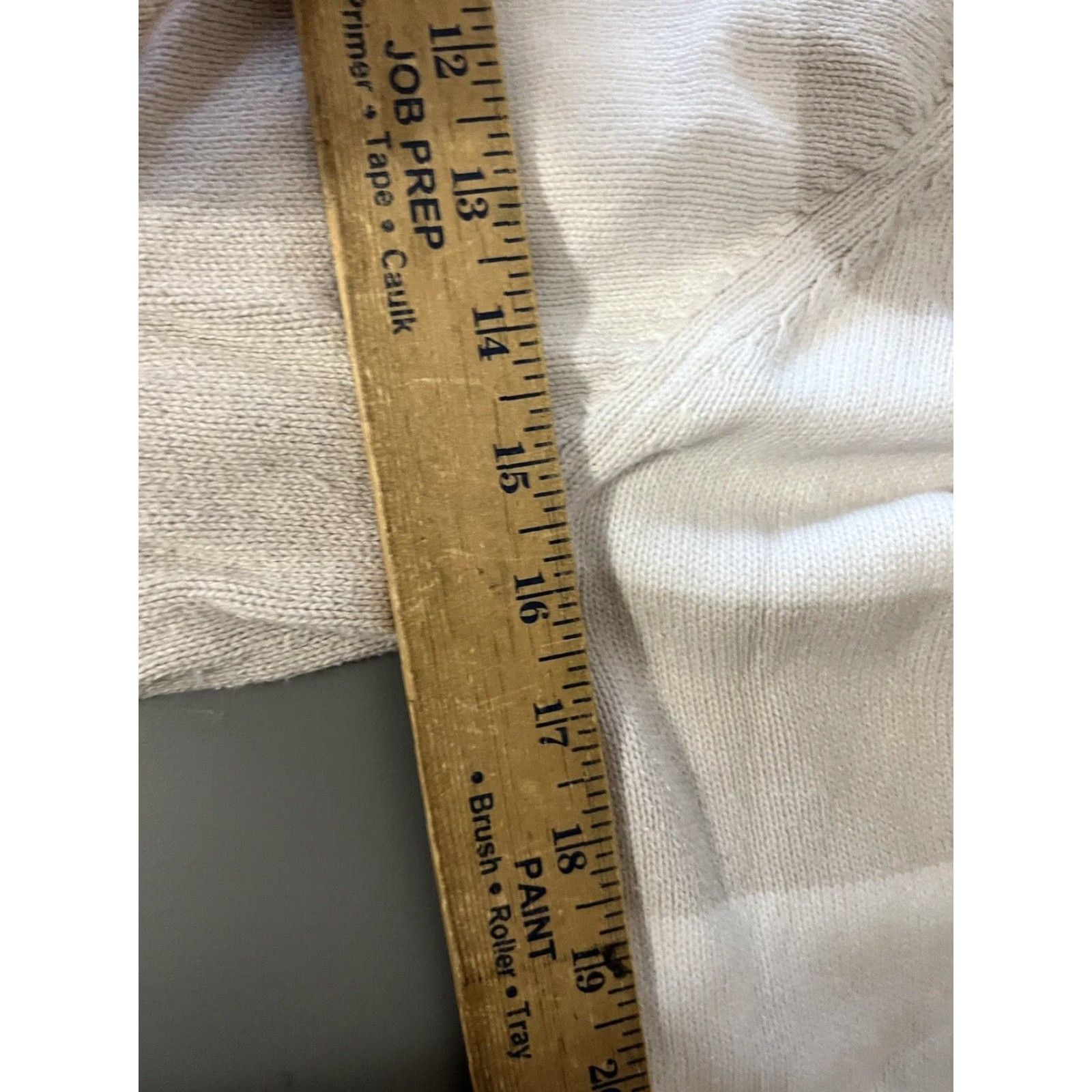 Gap VINTAGE GAP Maternity Beige White Wide Striped V-Neck Sweater Adult M Pullover Cotton Beige Womens Size M / US 6-8 / IT 42-44 - 5 Thumbnail