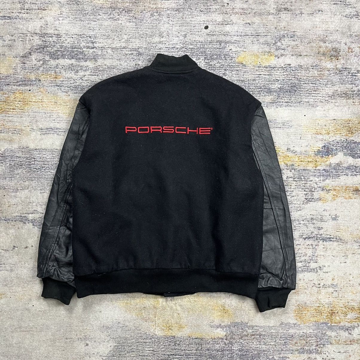 Porsche Design Vintage Porsche wool leather varisty jacket Size US M / EU 48-50 / 2 - 2 Thumbnail