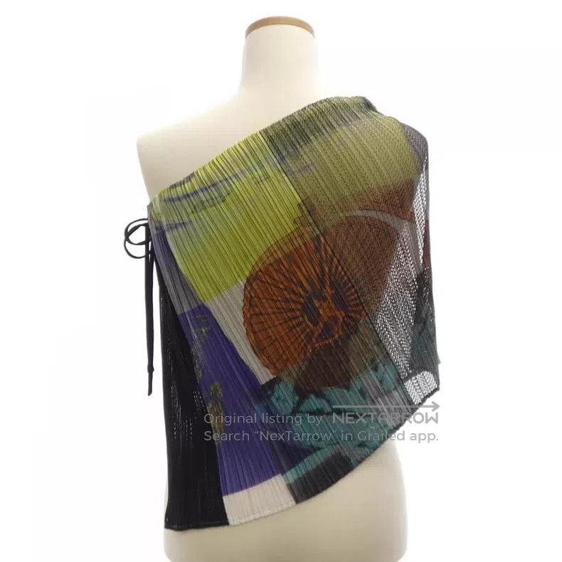 Issey Miyake Issey Miyake Color Block Shawl Coat Size S / US 4 / IT 40 - 2 Thumbnail