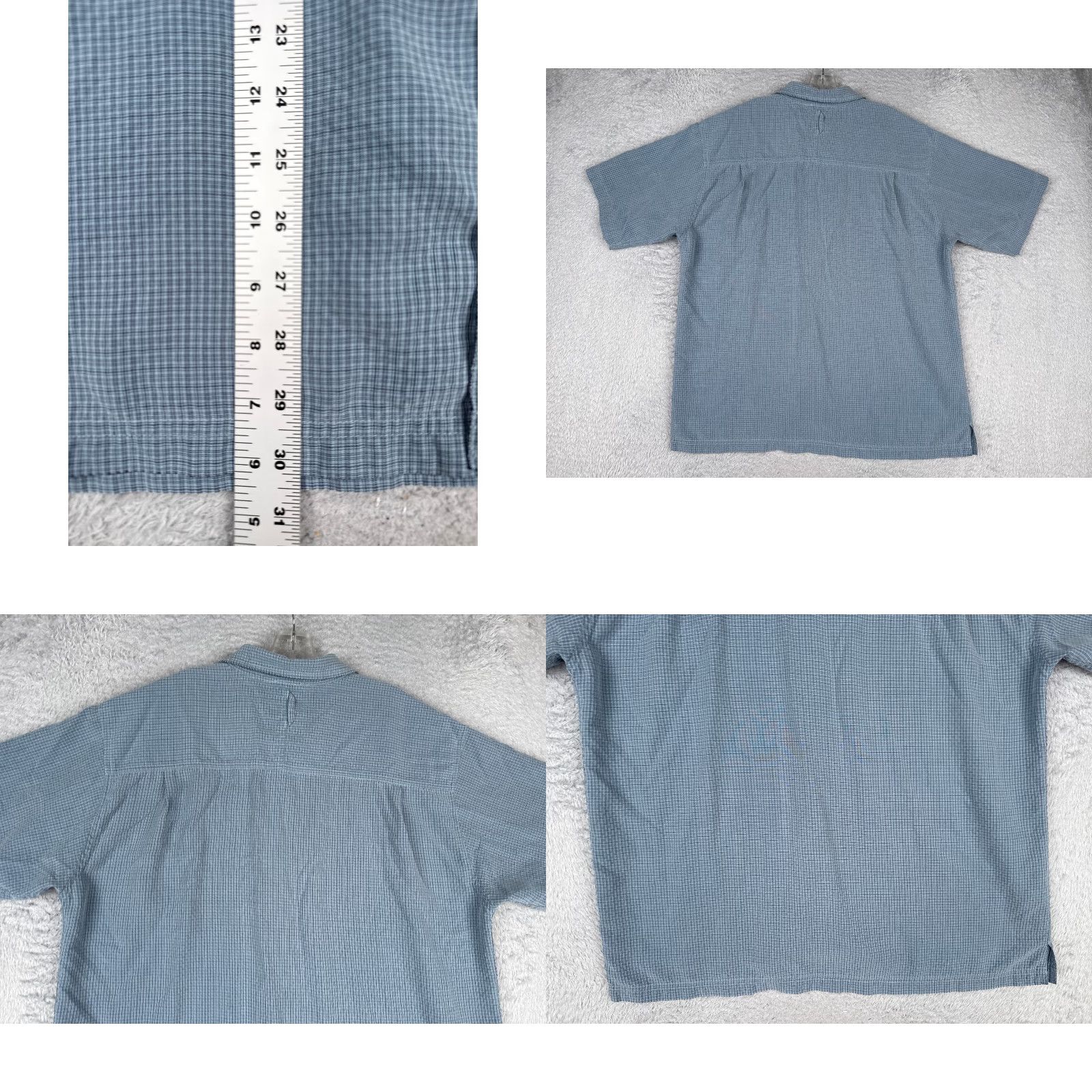 The North Face The North Face Shirt Men Extra Large Blue Plaid Button Up Modal Blend Short Slev Size US XL / EU 56 / 4 - 9 Thumbnail