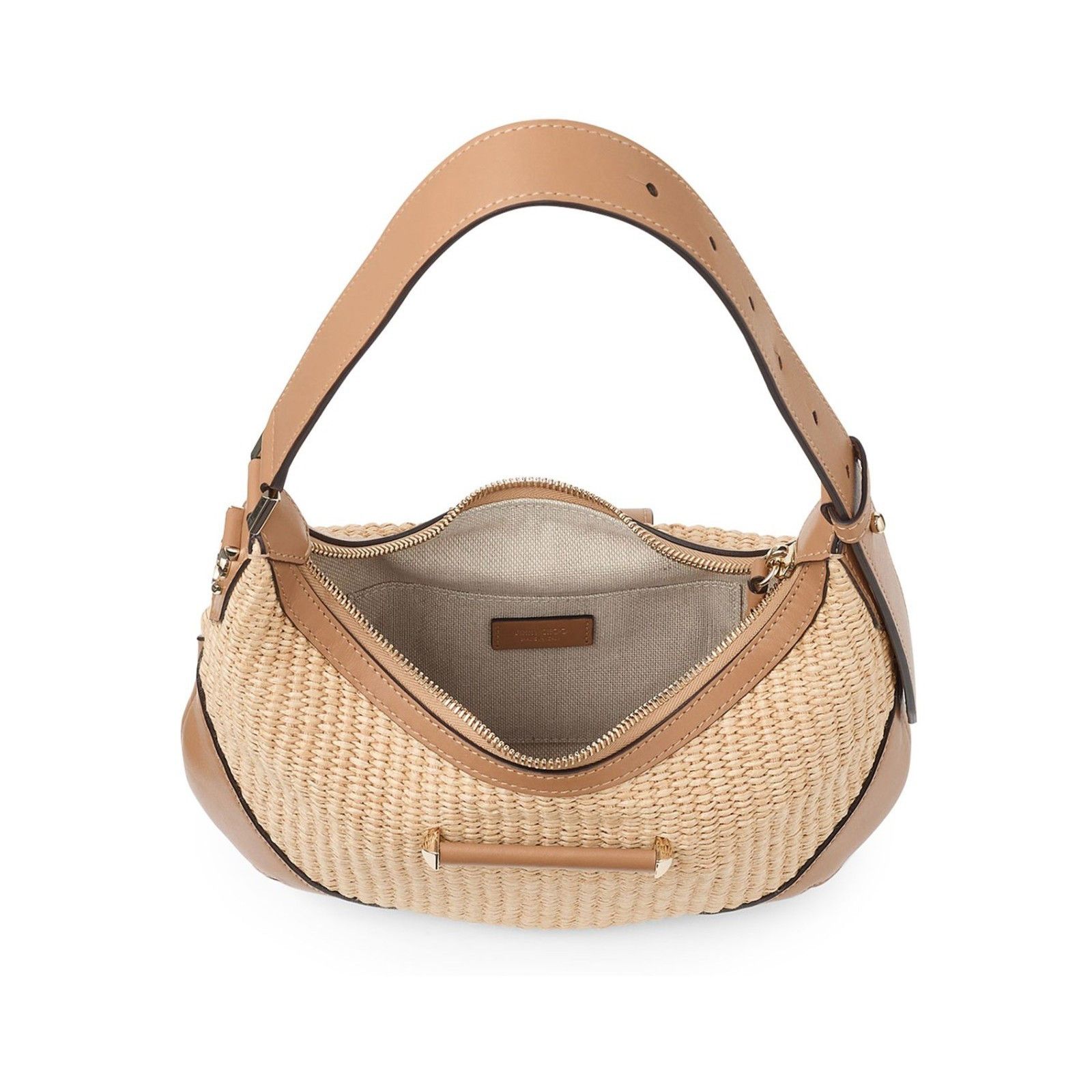 Jimmy Choo JIMMY CHOO Bar Hobo Natural/Toffee Shoulder Bag New Size ONE SIZE - 4 Thumbnail