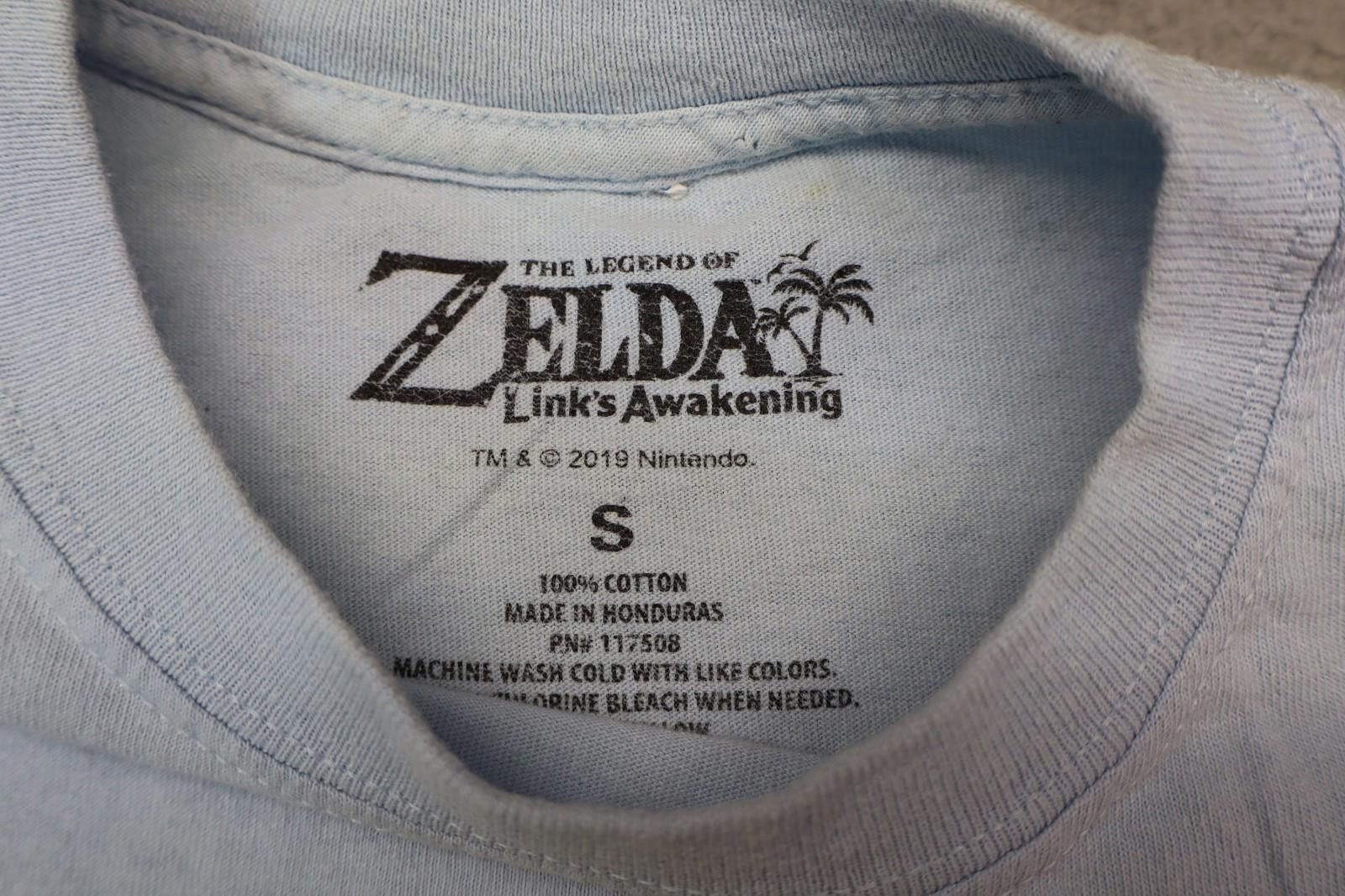 Nintendo Legend of Zelda Awakening Blue Small Shirt Official Nintendo Size US S / EU 44-46 / 1 - 3 Thumbnail