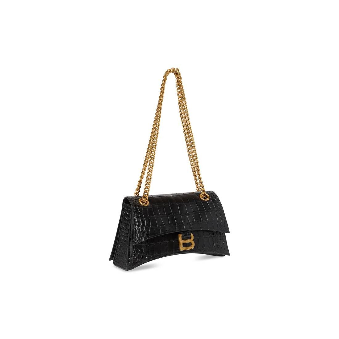 Balenciaga o1mt1gz0325 Size: OS / Crush Small Chain Bag Crocodile Size ONE SIZE - 1 Thumbnail