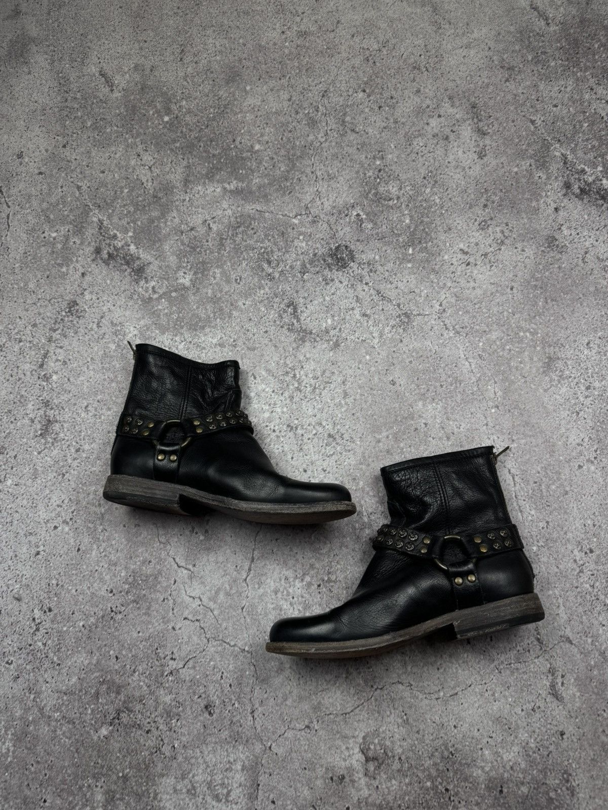 A.S.98 A.S 98 FRYE Vintage Leather Cowboy Boots Western shoes GUIDI Size US 7.5 / IT 37.5 - 8 Thumbnail