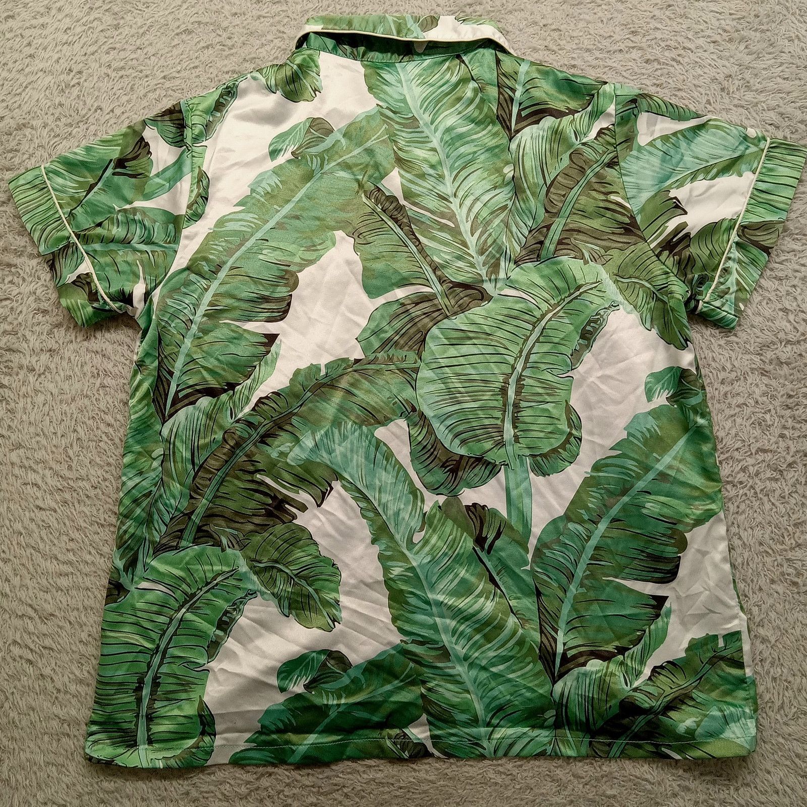 & Other Stories Spikes And Seams Pajama Top S Women's Short Sleeve Silky Size S / US 4 / IT 40 - 2 Thumbnail