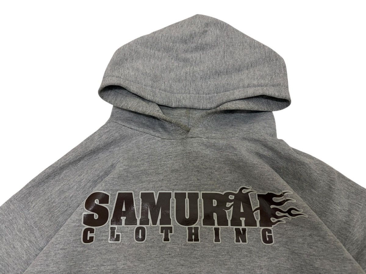 Japanese Brand SAMURAI CLOTHING 🇯🇵 WIND RIP KANJI FLAME SLEEVES GRAPHIC Size US XXL / EU 58 / 5 - 7 Thumbnail