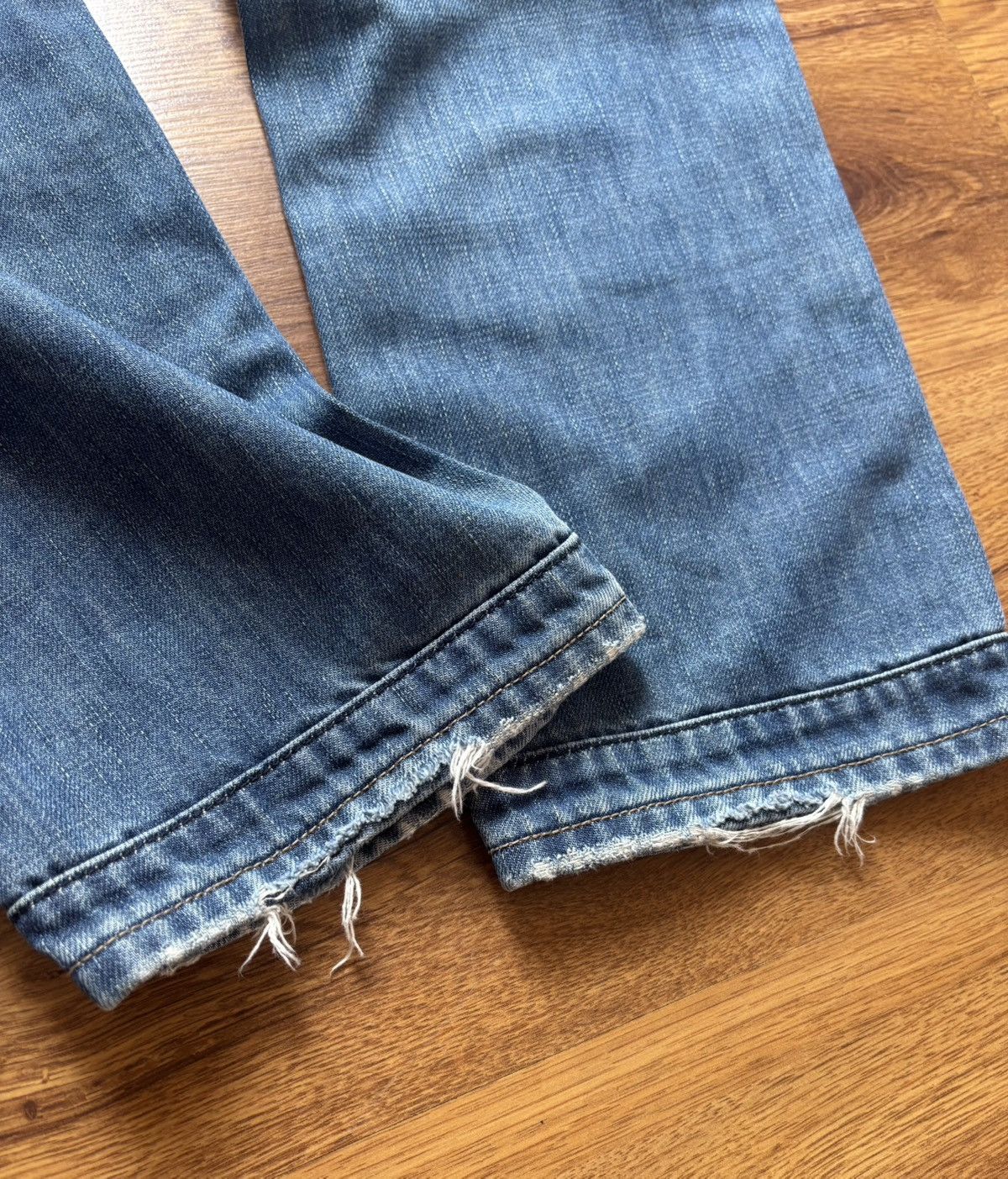 Affliction Vintage G Star Raw 96 Embroidered Buckle Jeans Denim Size US 34 / EU 50 - 6 Thumbnail