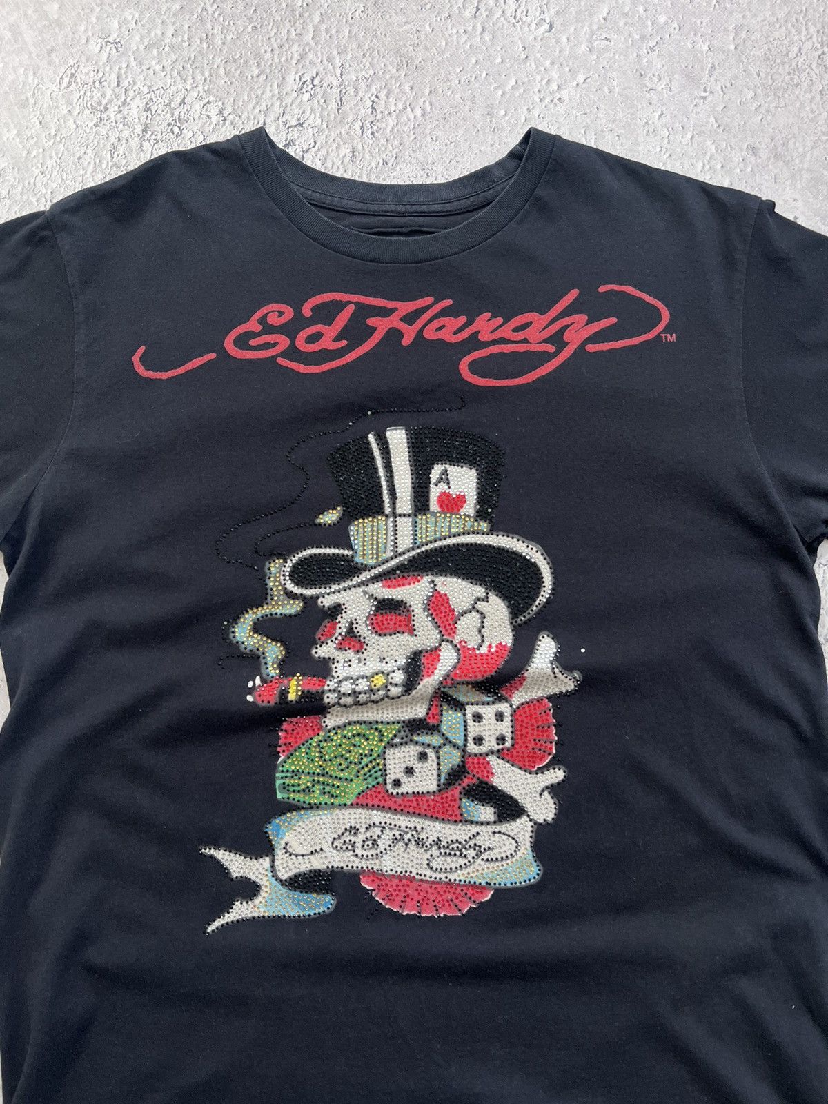 Christian Audigier × Ed Hardy UNISEX VTG Ed Hardy T Shirt by Christian Audigier y2k rare Size US L / EU 52-54 / 3 - 3 Thumbnail