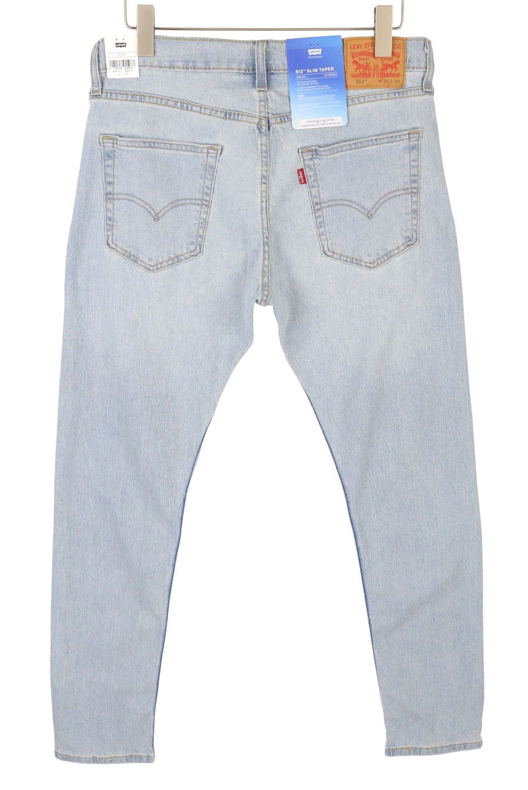 Levi's 512 W33/L32 Slim Taper Faded Blue Jeans 87083 Size US 33 - 2 Thumbnail