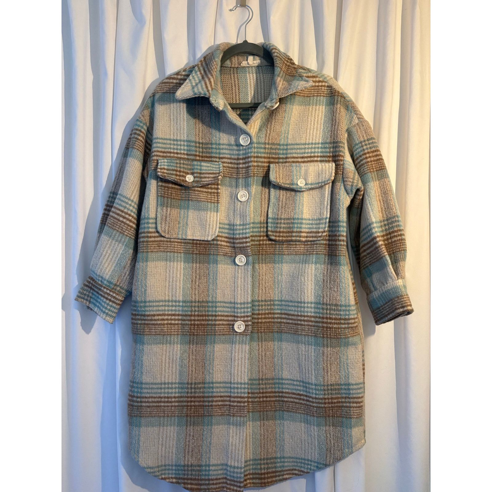 The Unbranded Brand Lime & Chili Shacket Size S/M Size M / US 6-8 / IT 42-44 - 4 Thumbnail