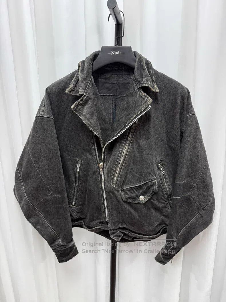 Julius Julius Distressed washed denim jacket Size US S / EU 44-46 / 1 - 1 Thumbnail