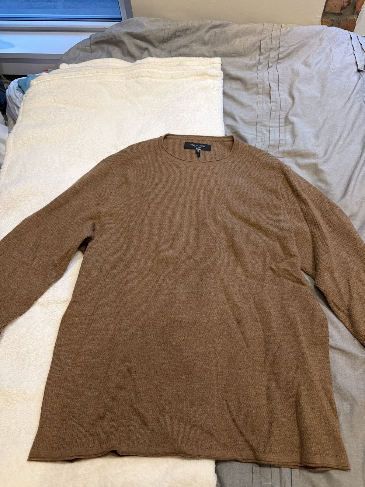 Rag & Bone Rag & Bone XL Brown Sweater Size US XL / EU 56 / 4 - 2 Thumbnail
