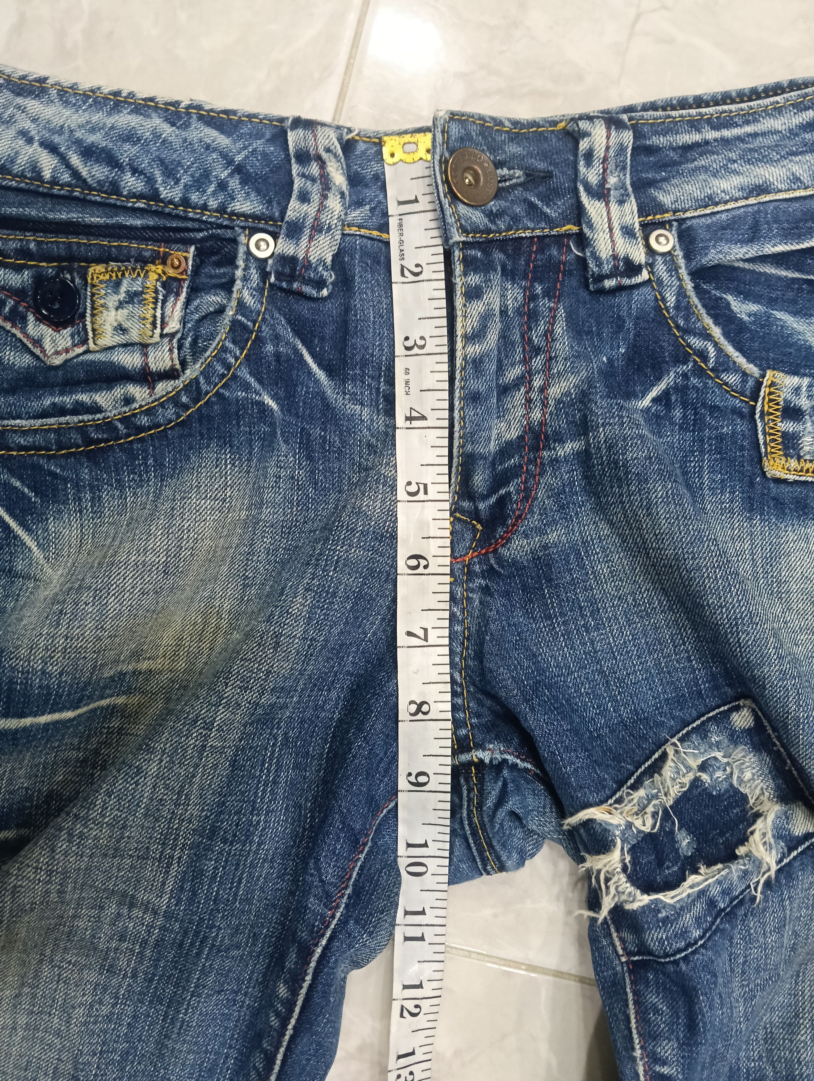 Japanese Brand Costello Sick Design Bootcut Denim Size 30" / US 8 / IT 44 - 16 Thumbnail