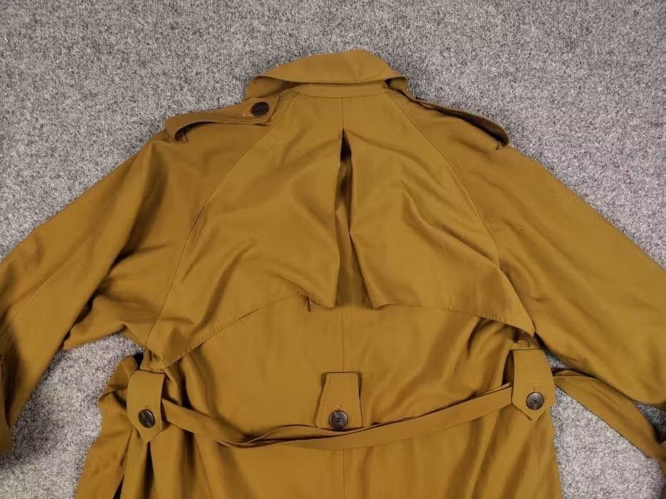 Christian Dior Monsieur Vintage 90's Christian Dior Yellow Gold Trench Coat Jacket Size M / US 6-8 / IT 42-44 - 16 Thumbnail