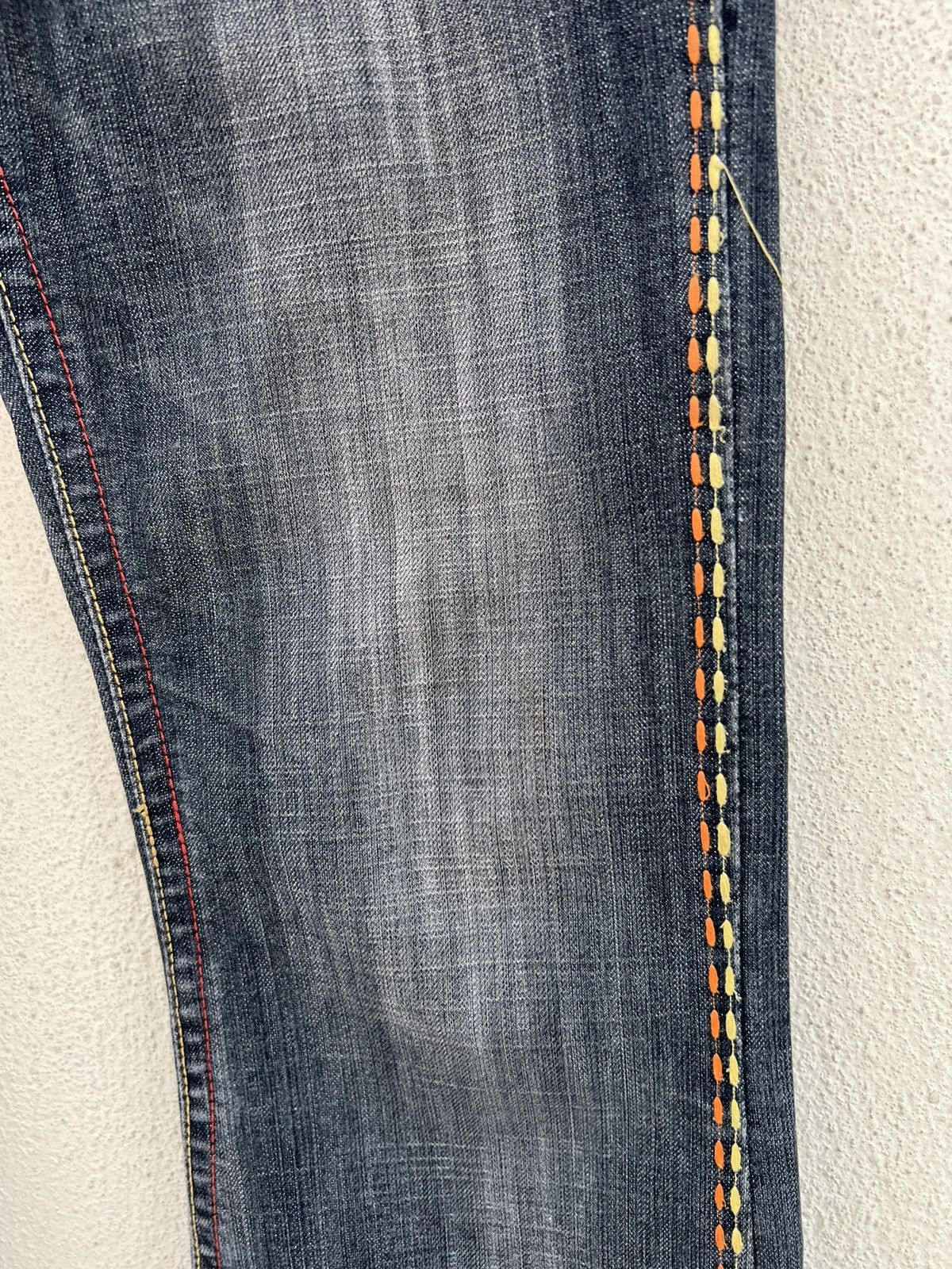Vintage Vintage Maxa Japan Embroidery Fade Black Bootcut Jeans Size US 29 - 13 Thumbnail