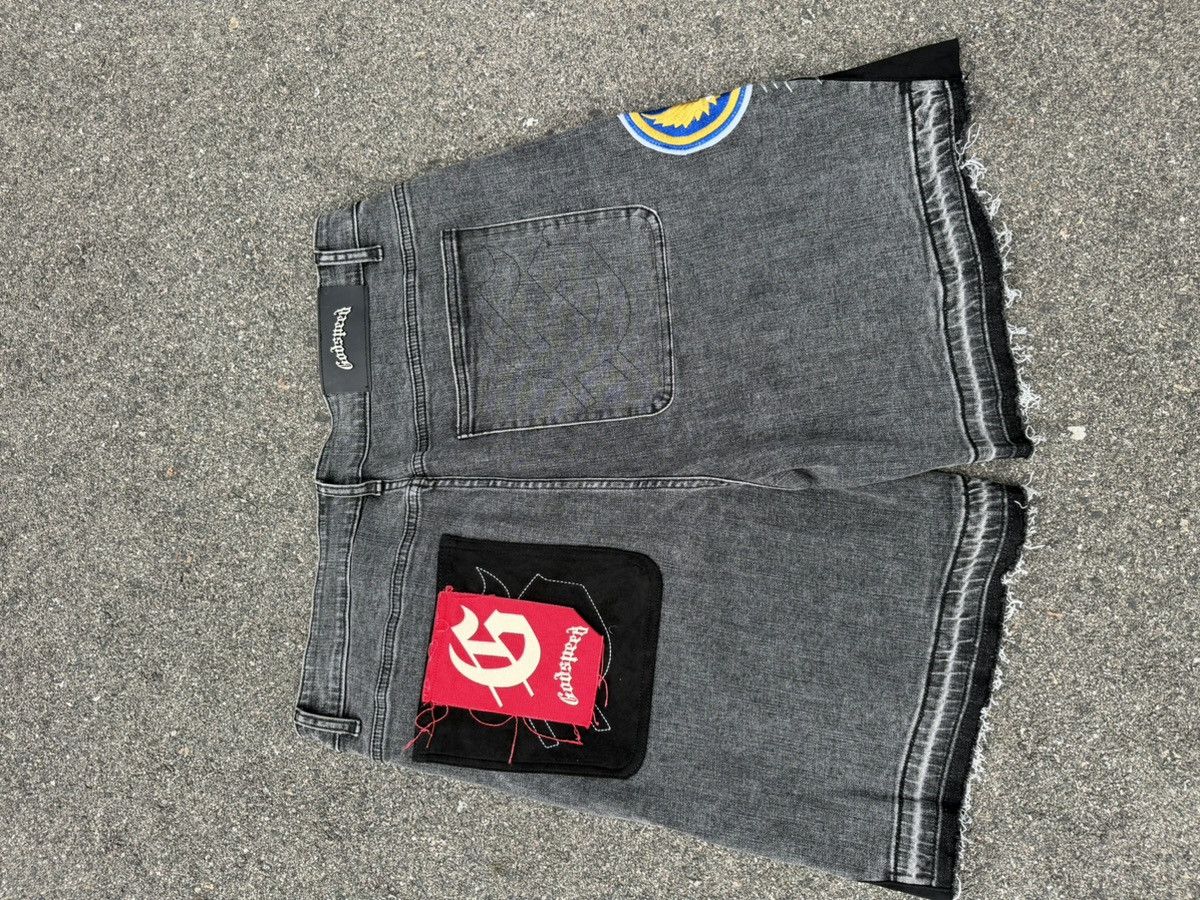 Godspeed Godspeed Patchwork Denim Shorts V2 Grey Size US 38 / EU 54 - 2 Thumbnail