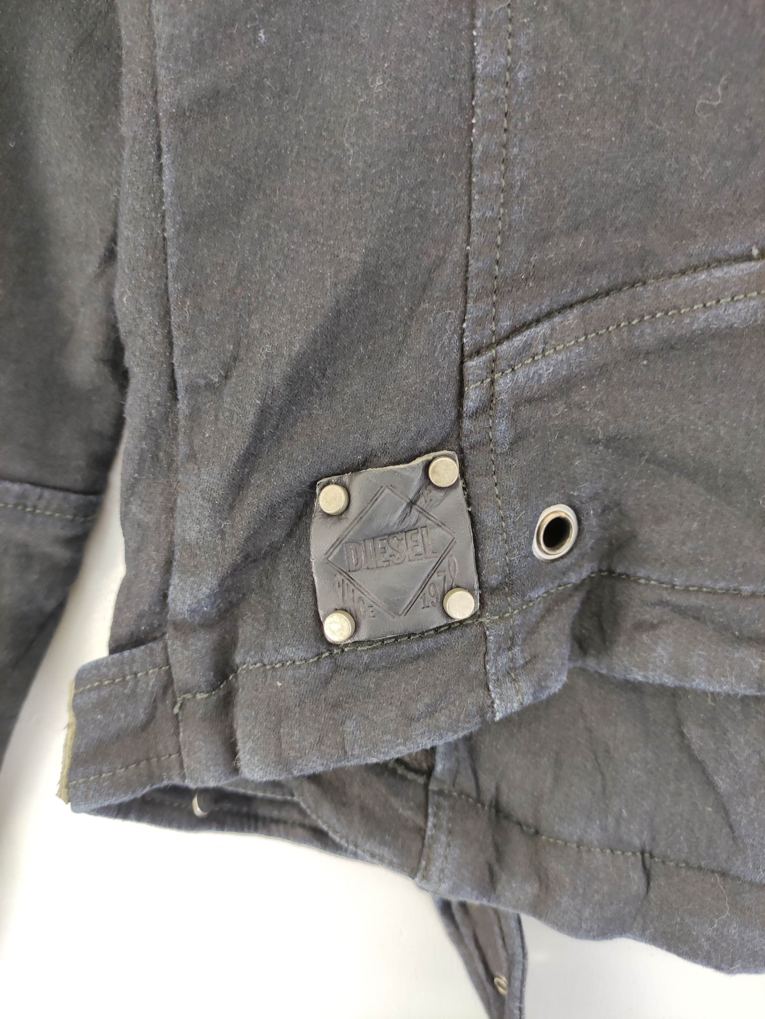 Diesel Vintage Diesel Black Motorcycle Jacket Zipper Size XXS / US 00 / IT 34 - 12 Thumbnail