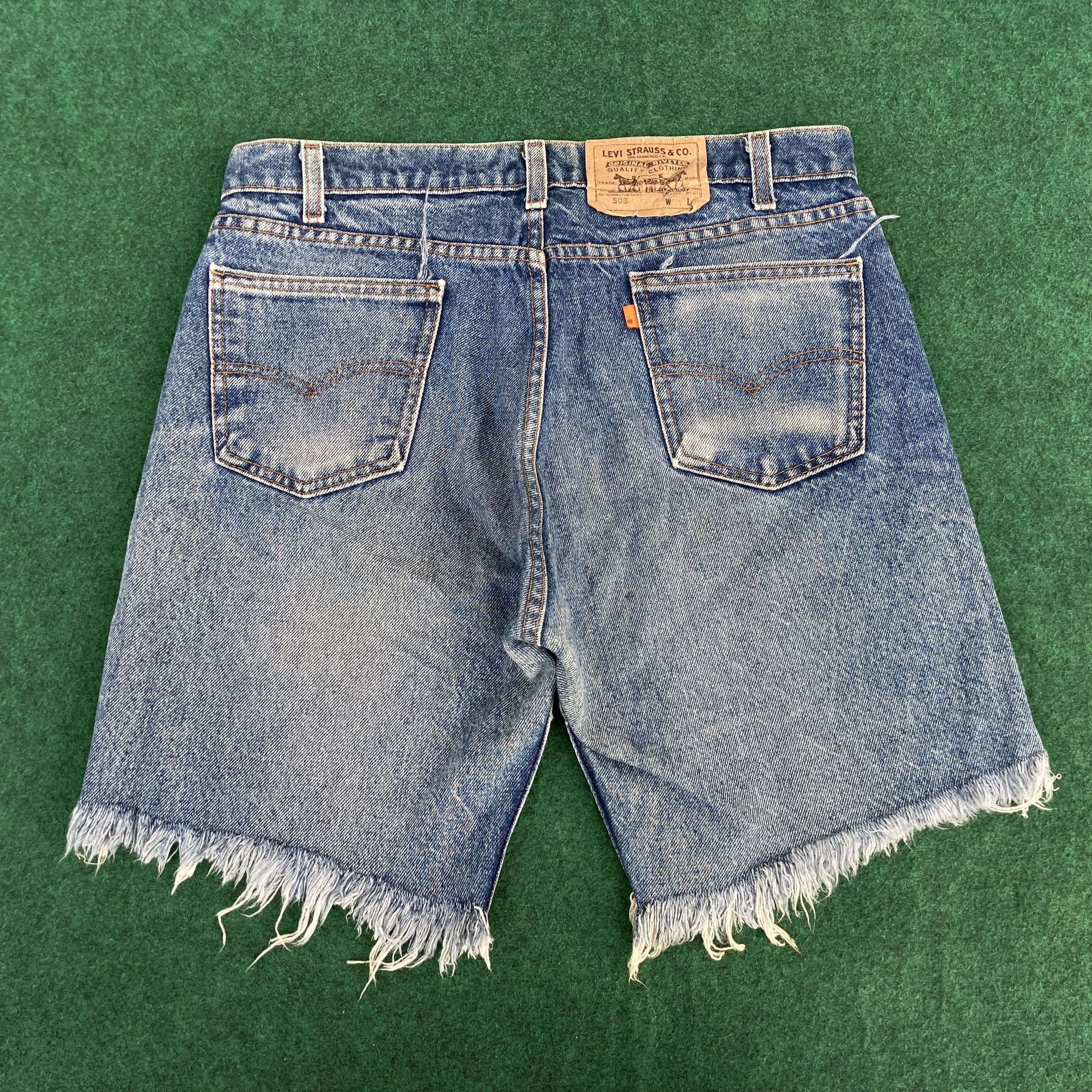 Levi's × Vintage Vintage Levis 505 Short Sz 33 Orange Tag Jorts Jeans Size US 33 - 8 Thumbnail